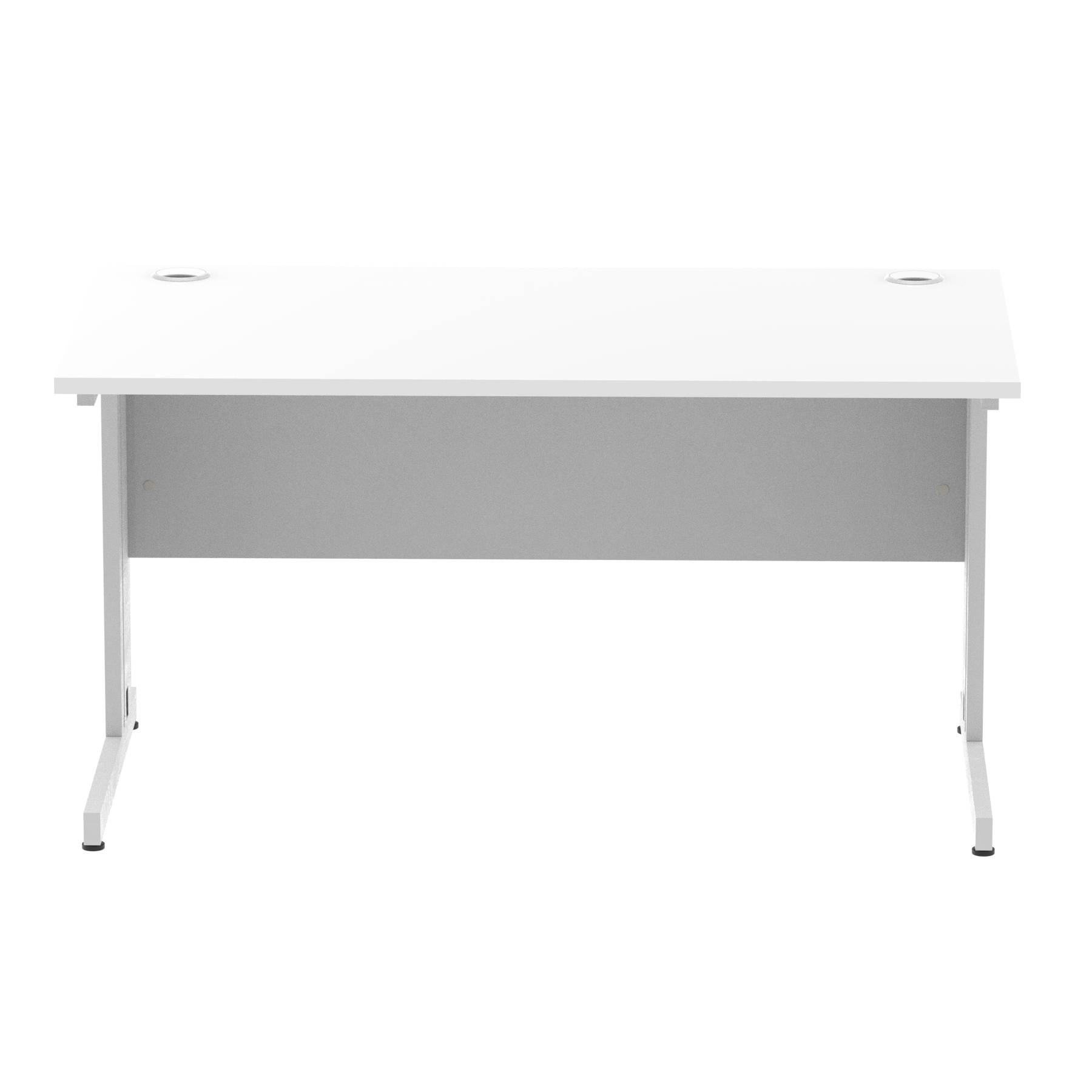 White / Silver Frame