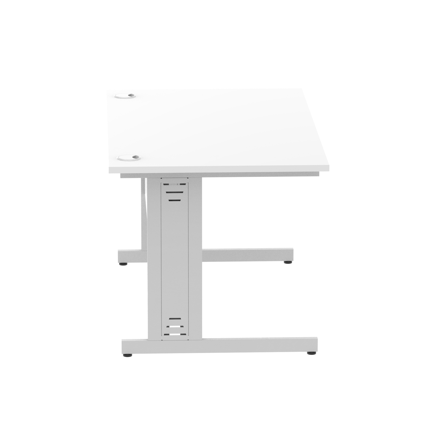 White / Silver Frame