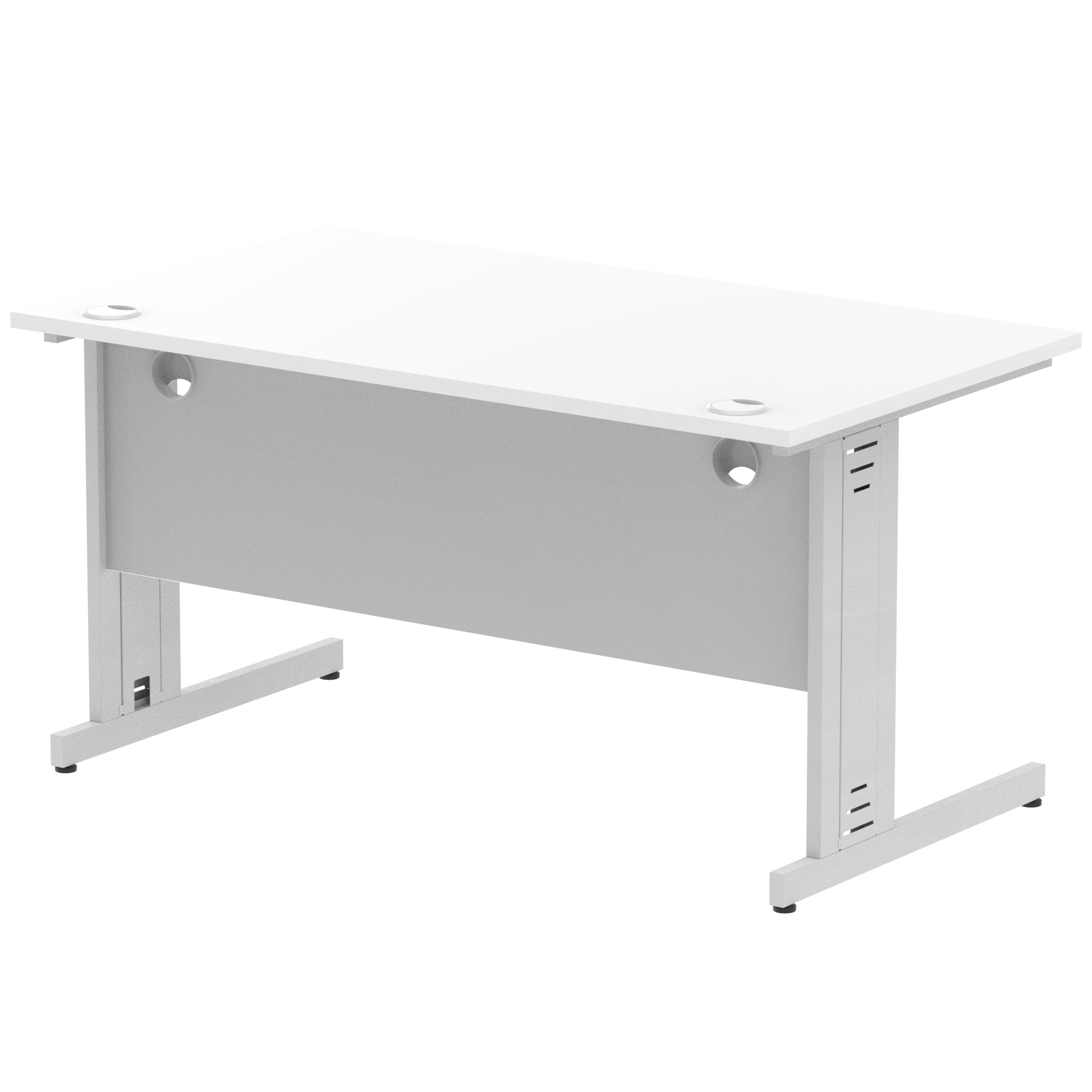 White / Silver Frame