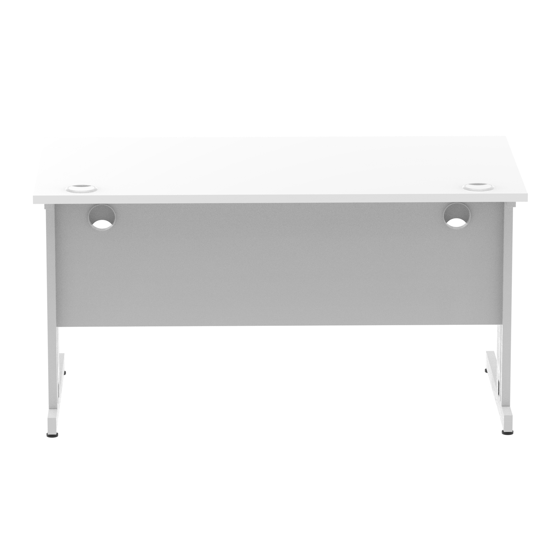 White / Silver Frame
