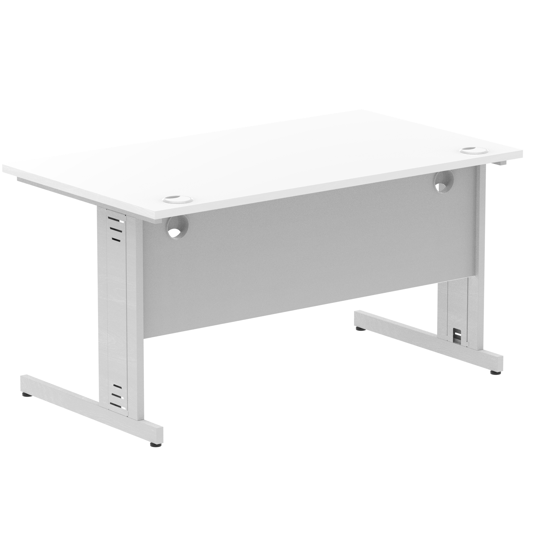 White / Silver Frame