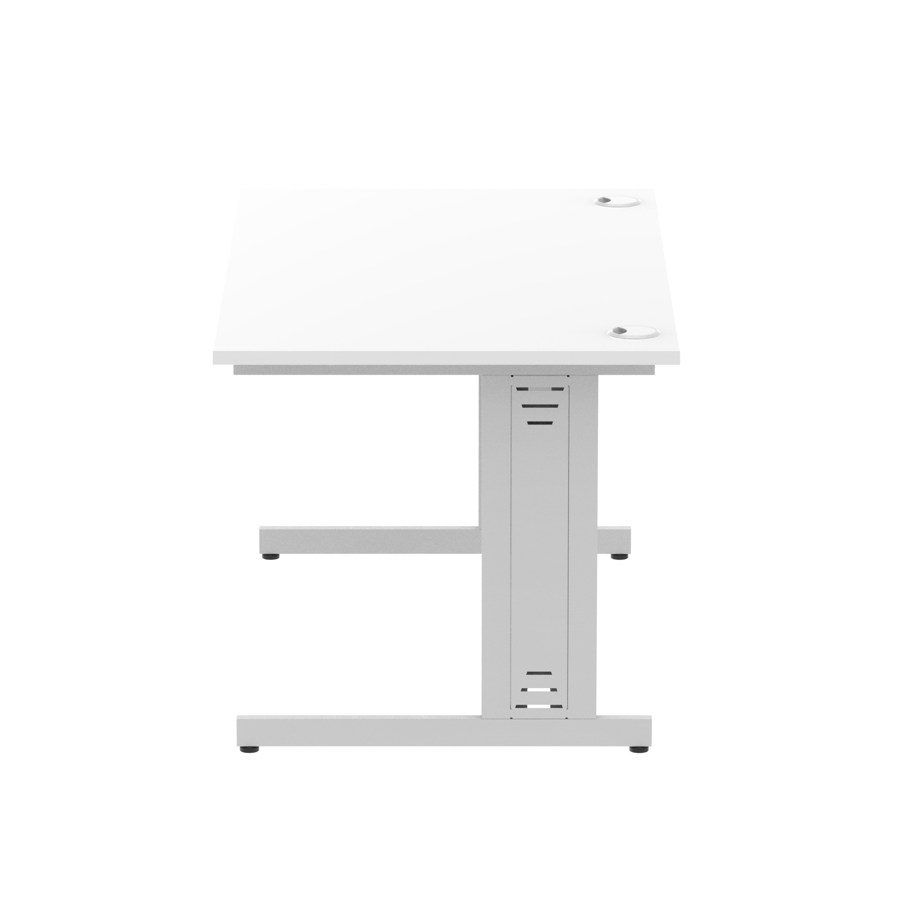 White / Silver Frame