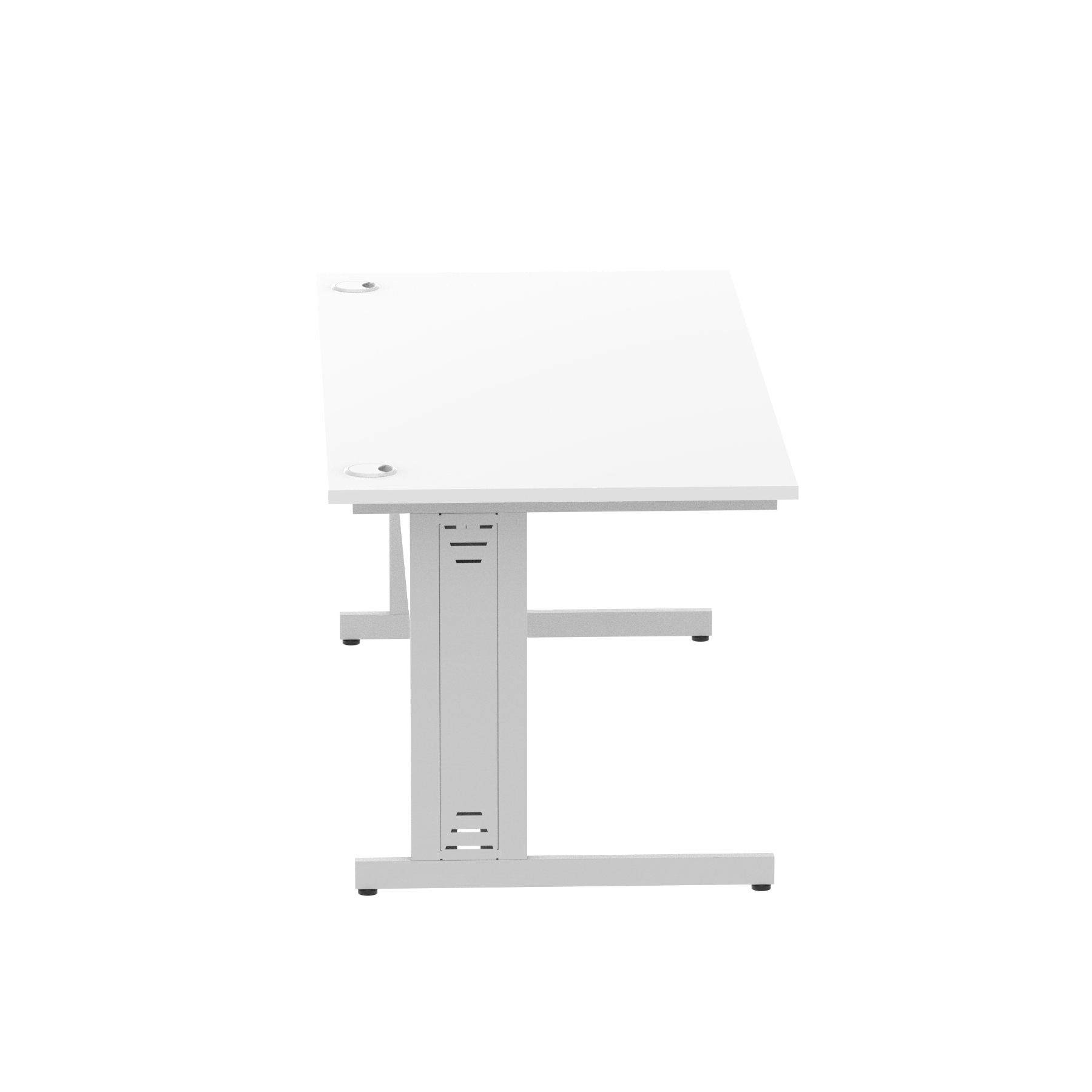 White / Silver Frame