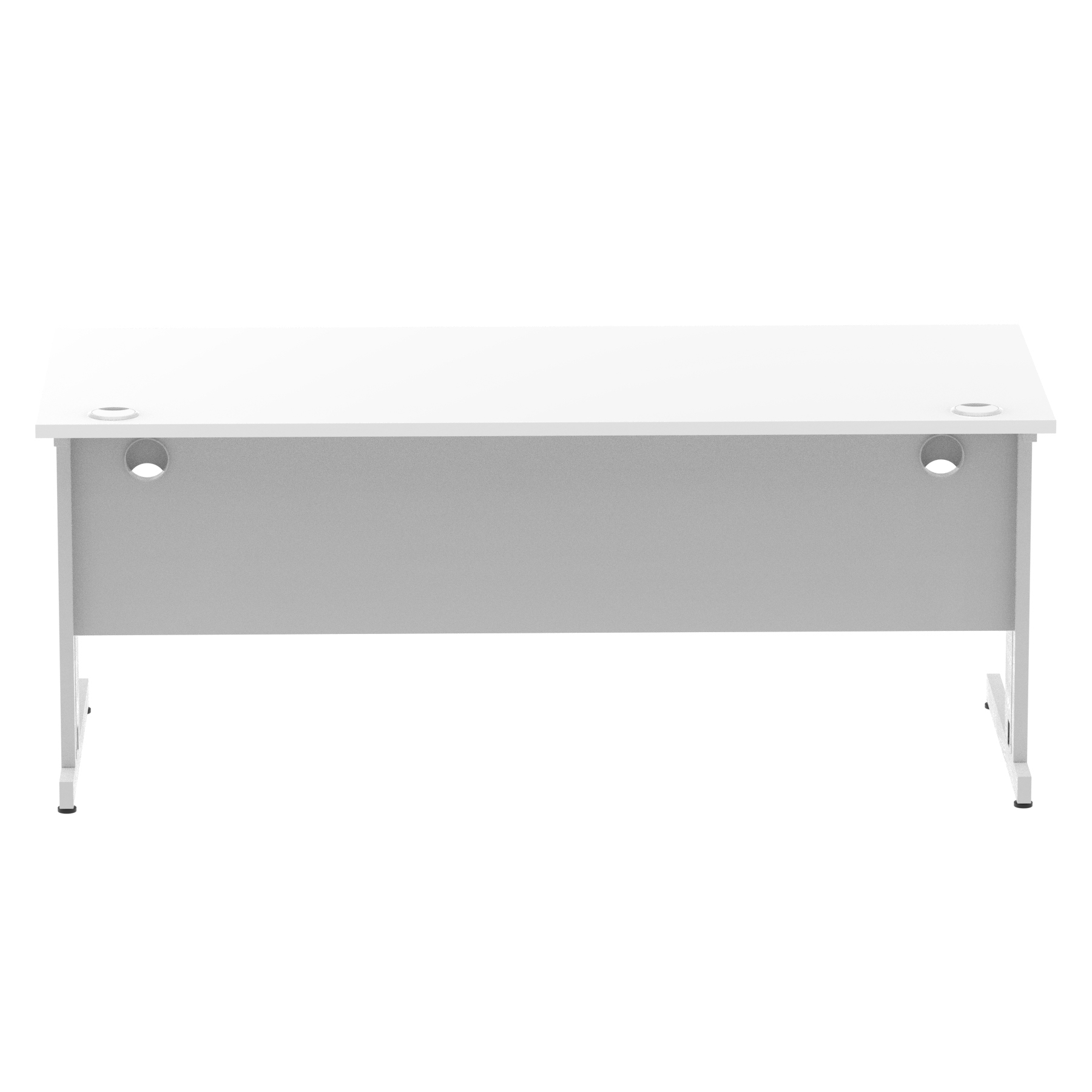 White / Silver Frame