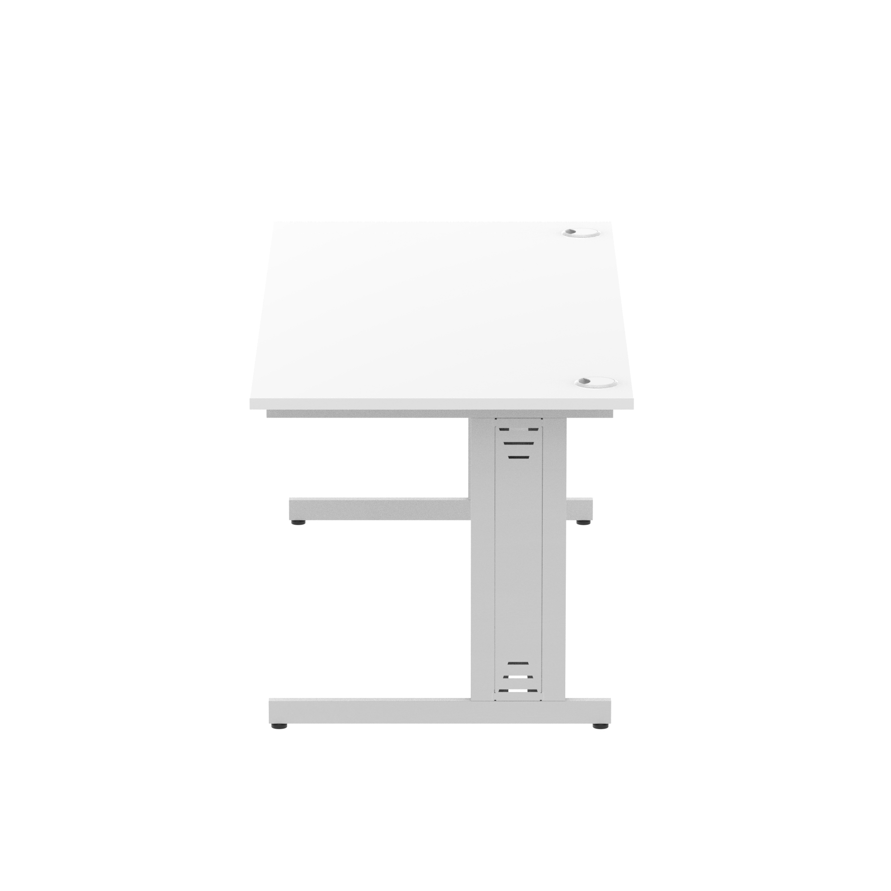 White / Silver Frame