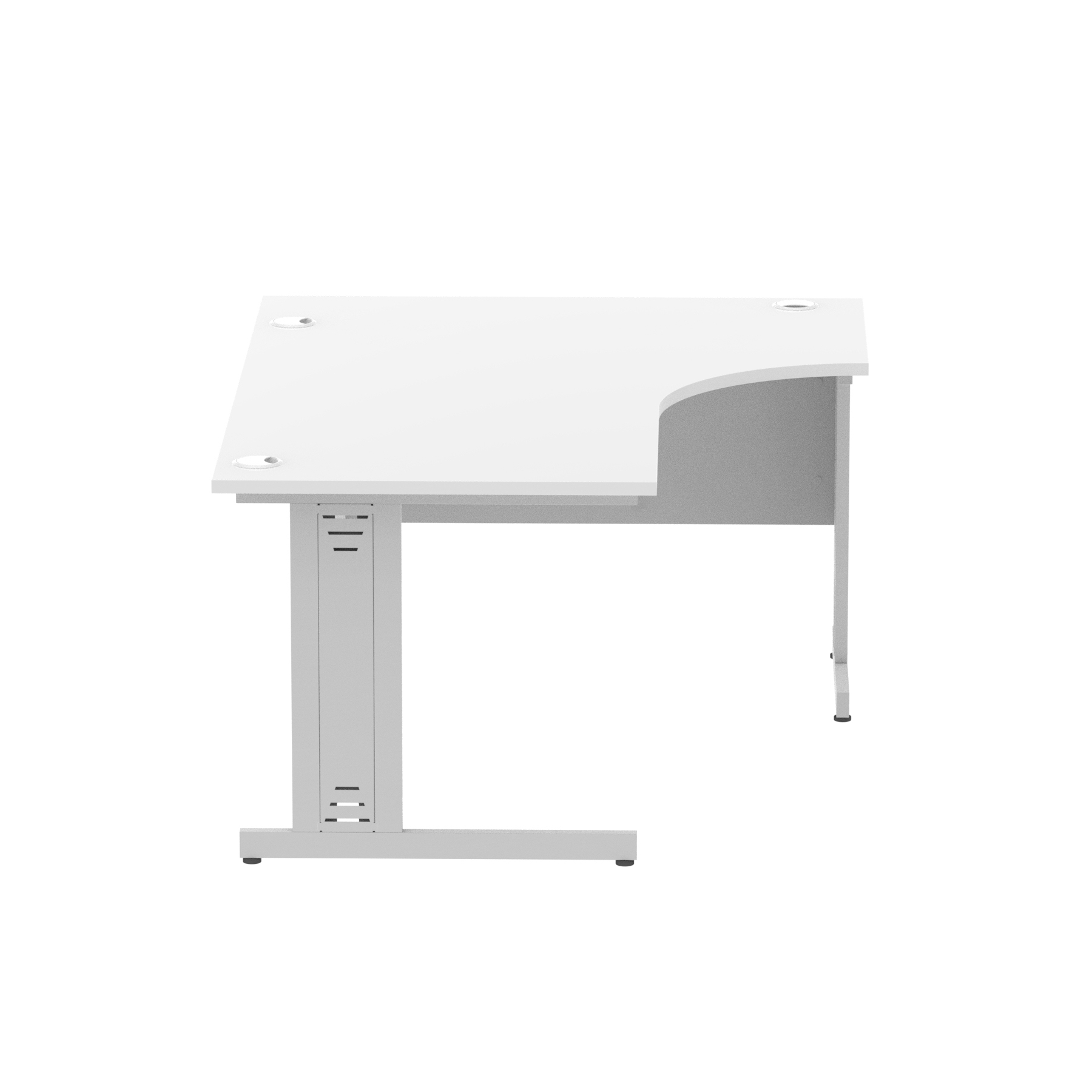 White / Silver Frame