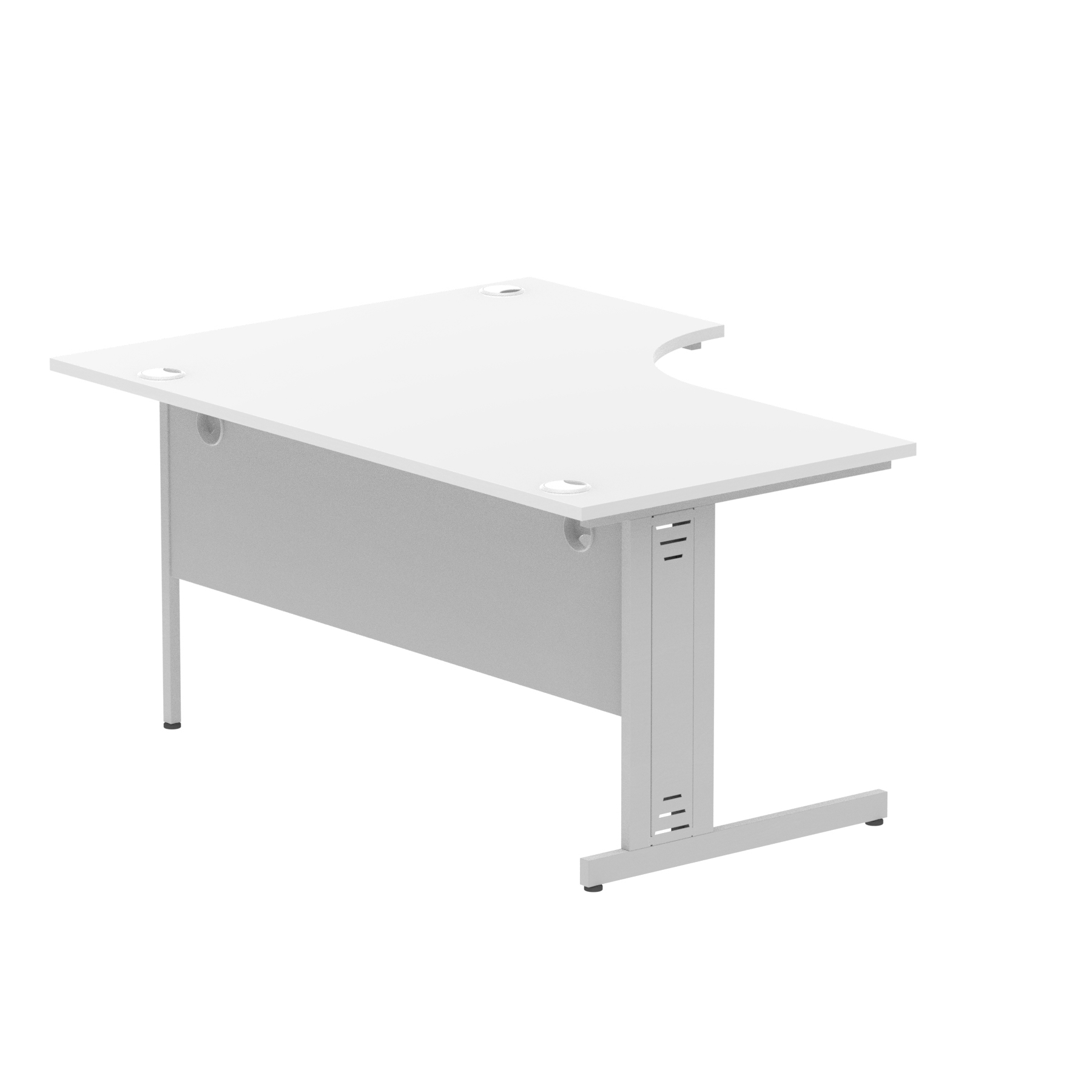 White / Silver Frame