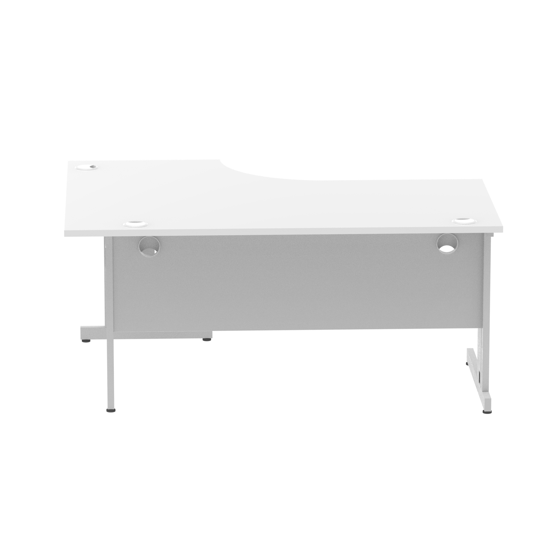White / Silver Frame