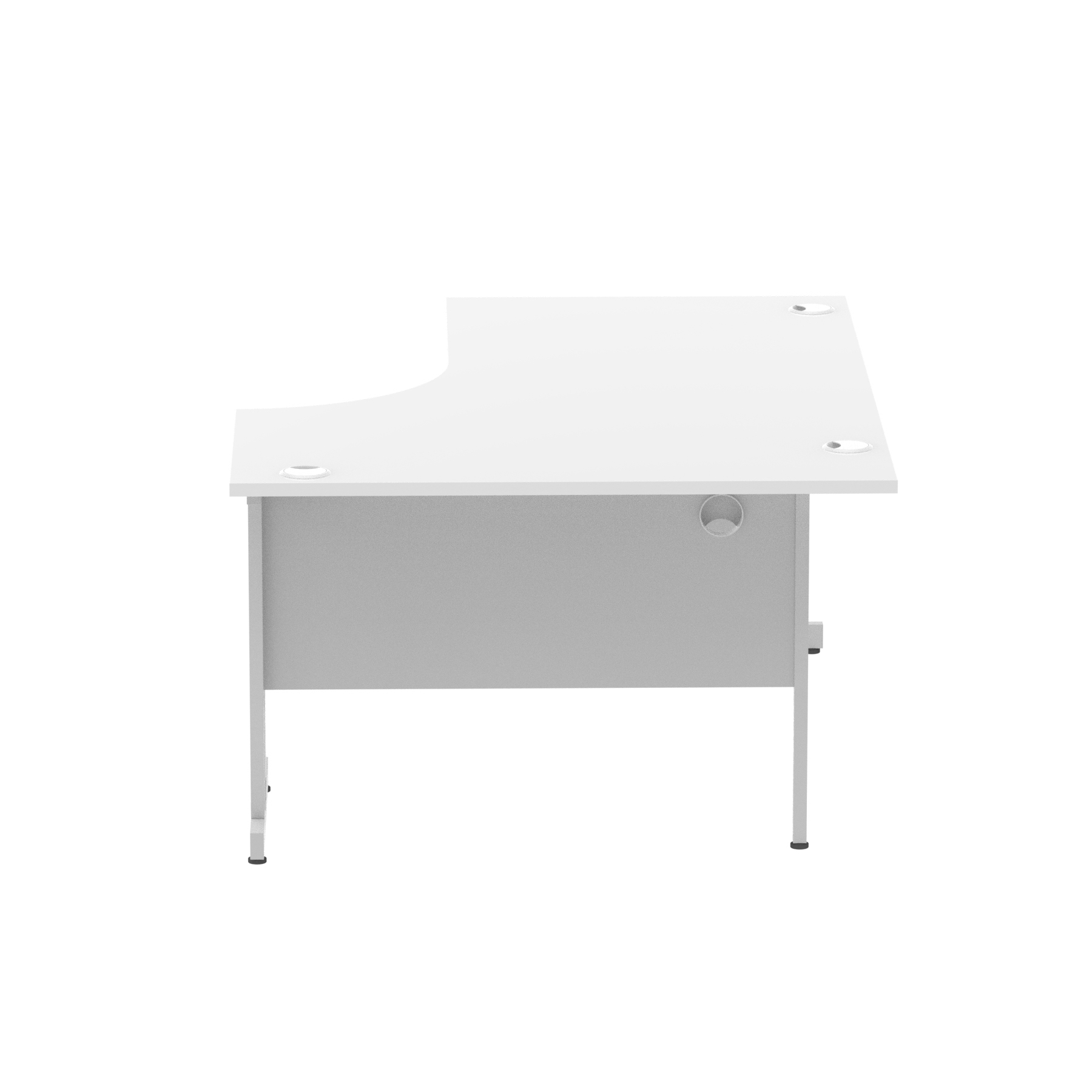 White / Silver Frame