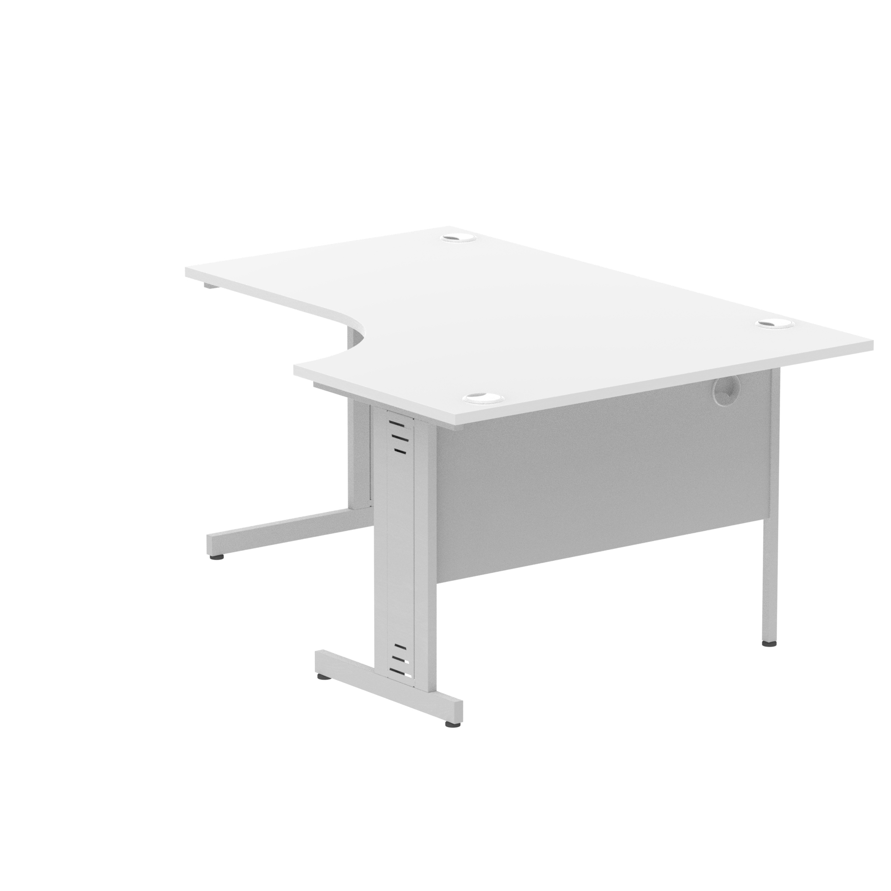 White / Silver Frame