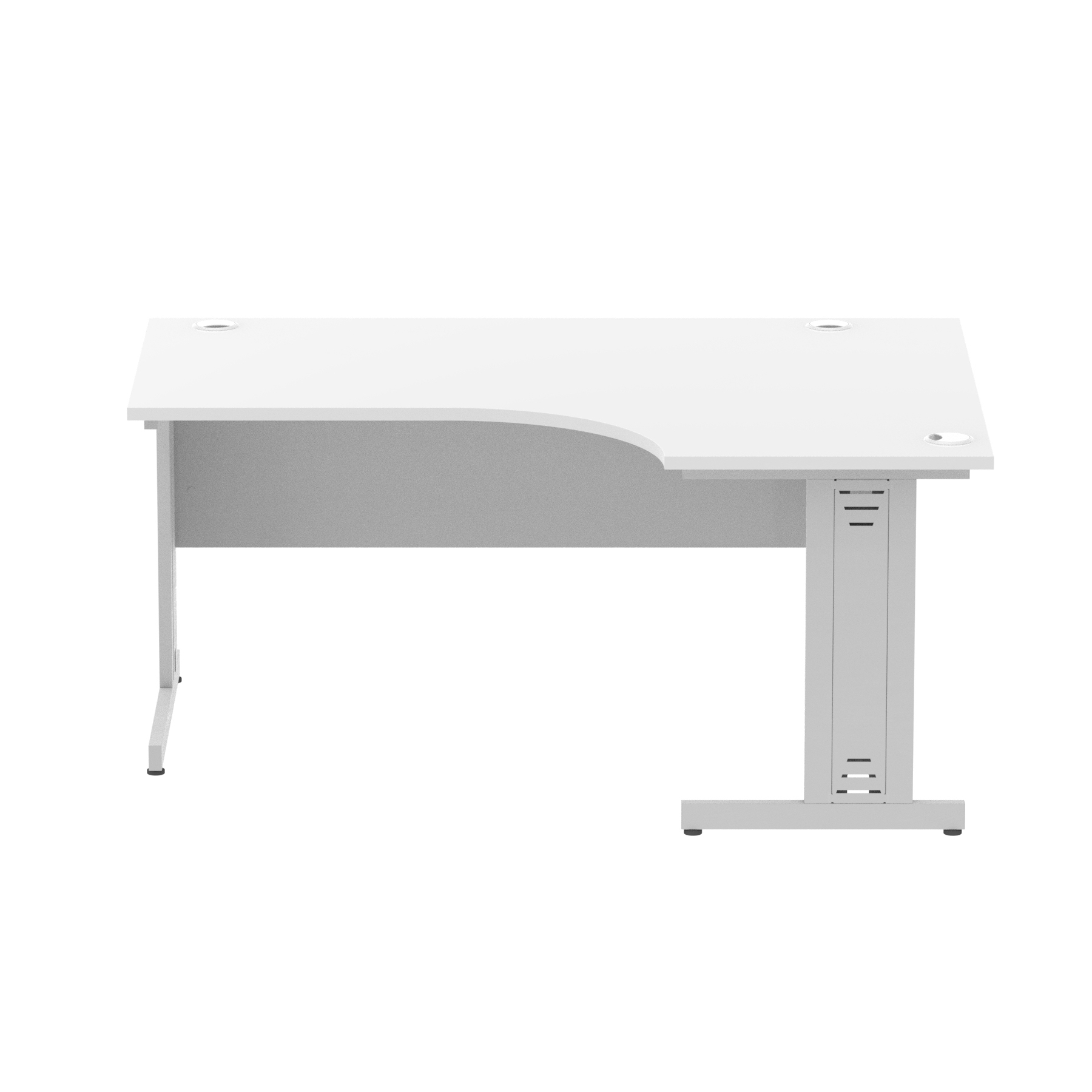 White / Silver Frame