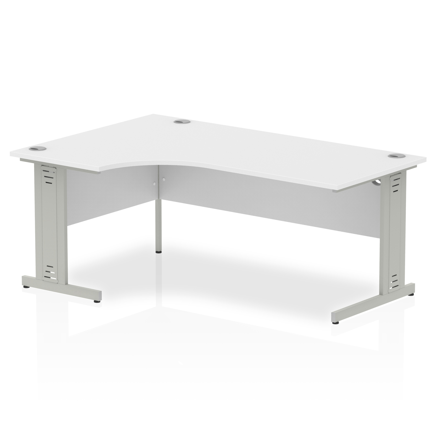 White / Silver Frame