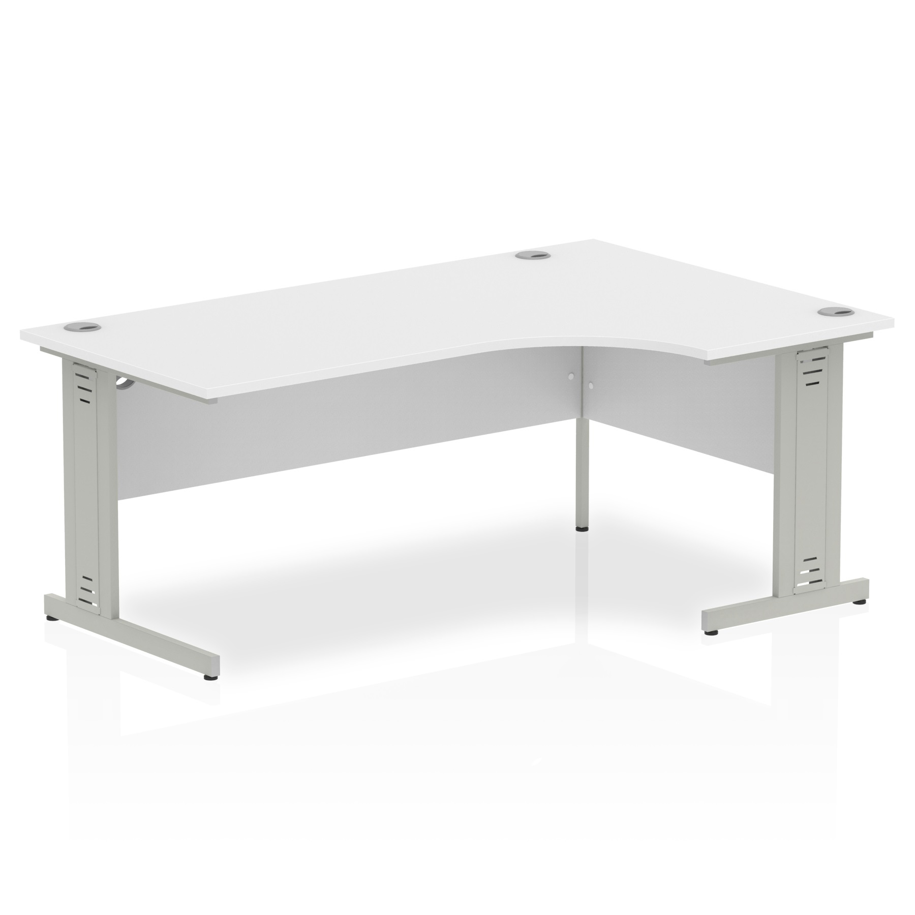 White / Silver Frame