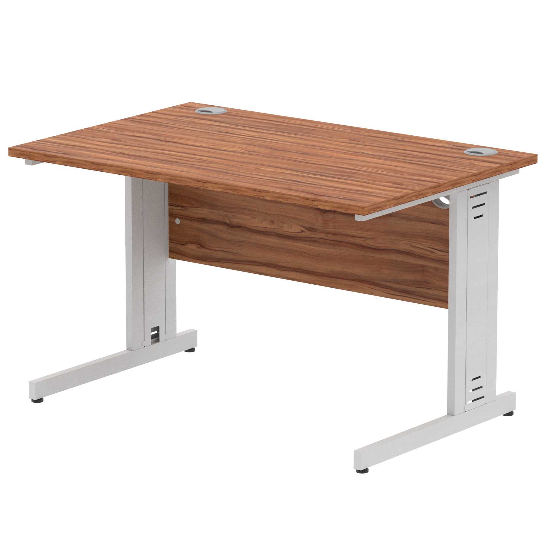 Walnut / Silver Frame