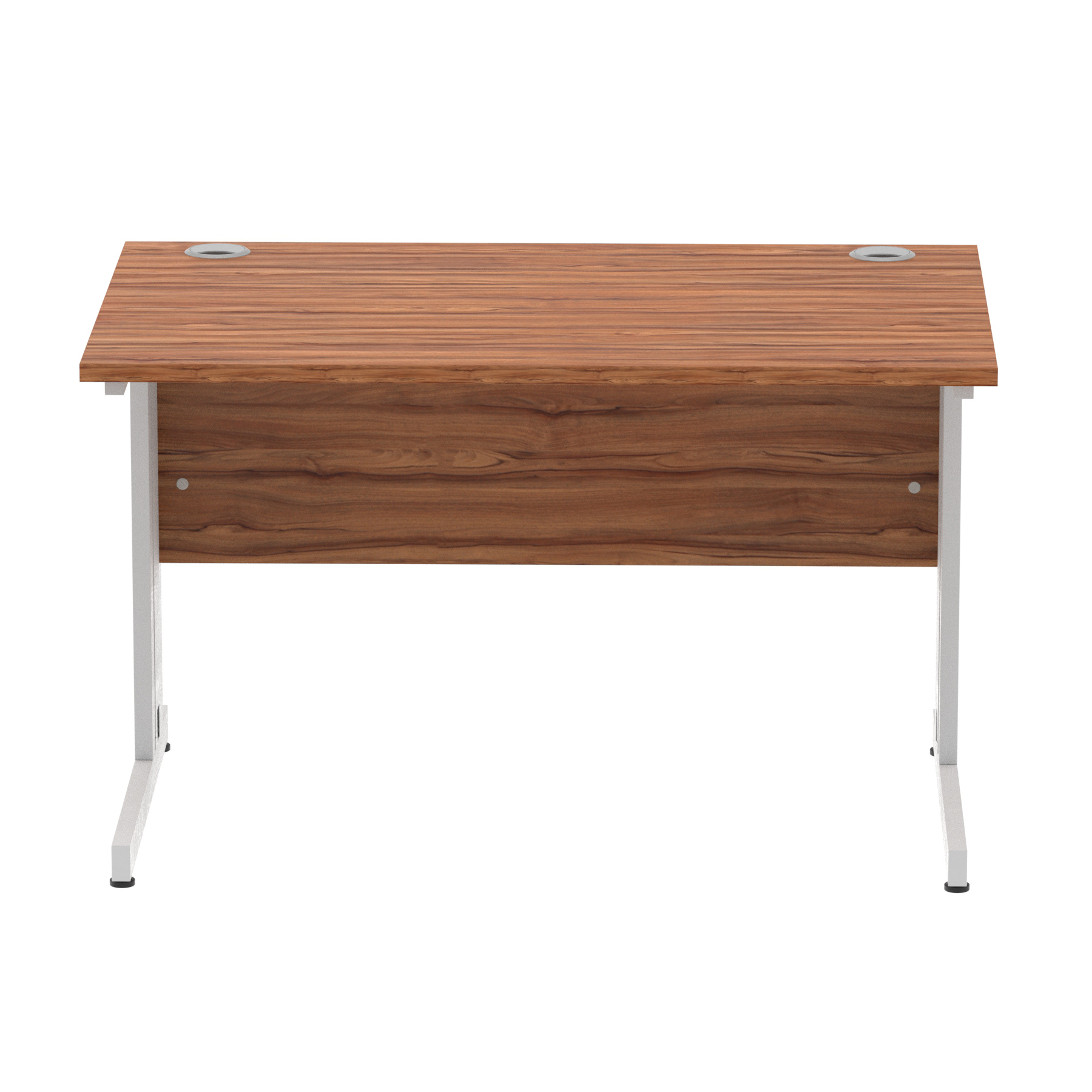 Walnut / Silver Frame
