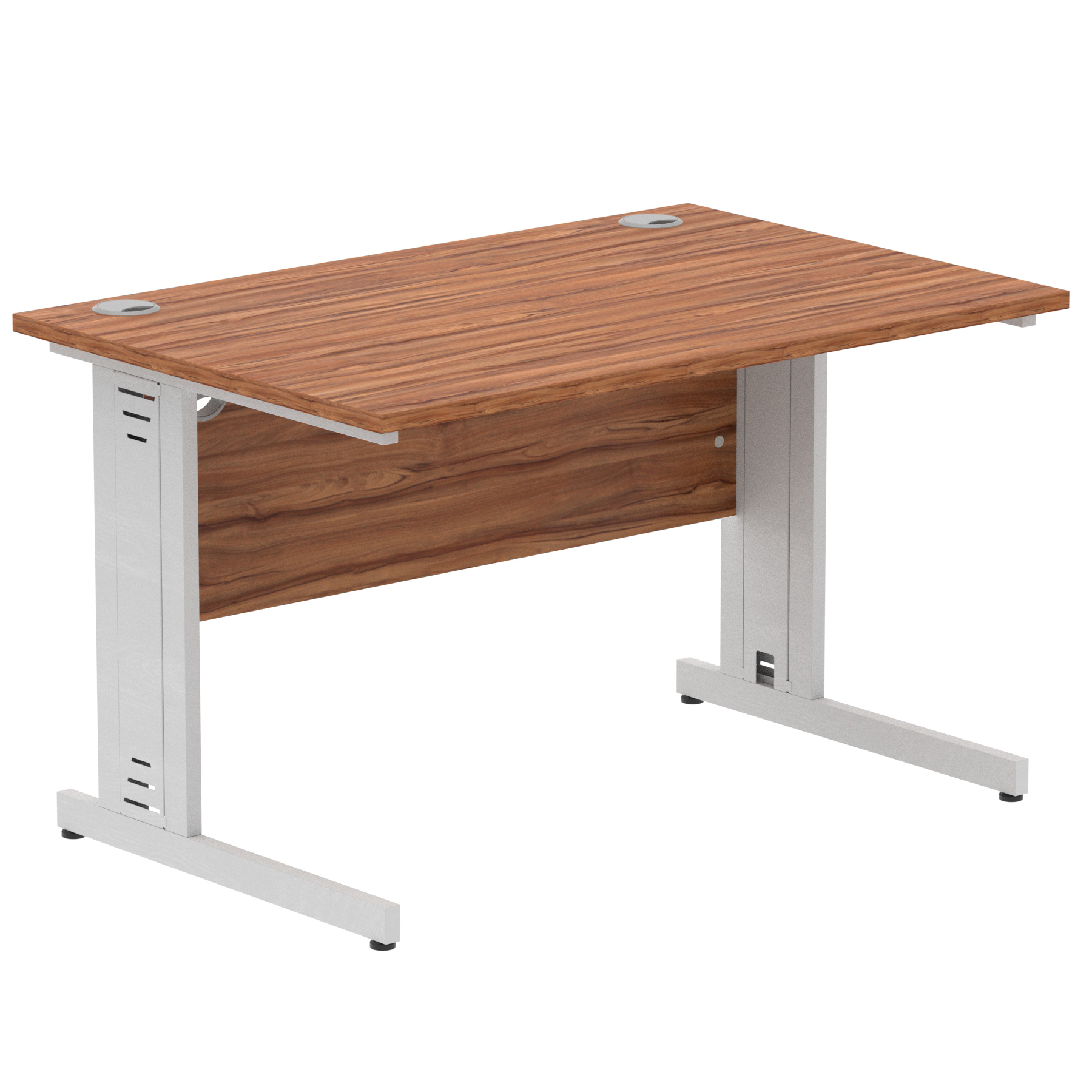 Walnut / Silver Frame