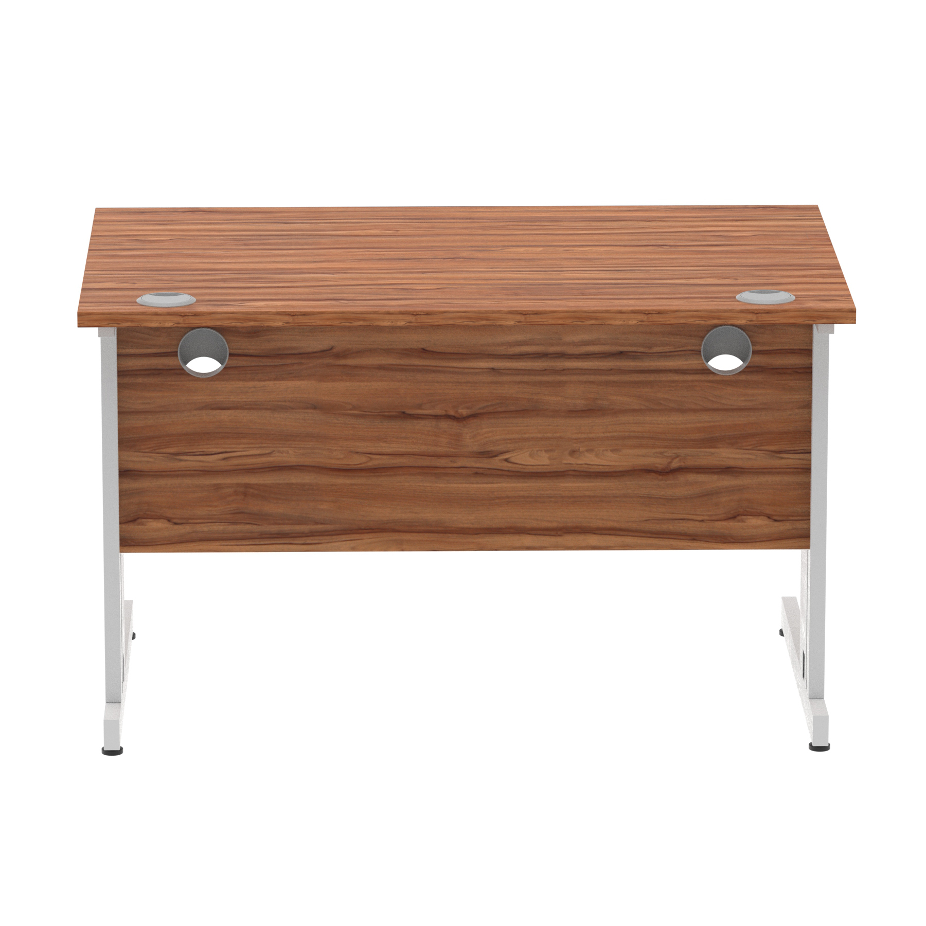 Walnut / Silver Frame