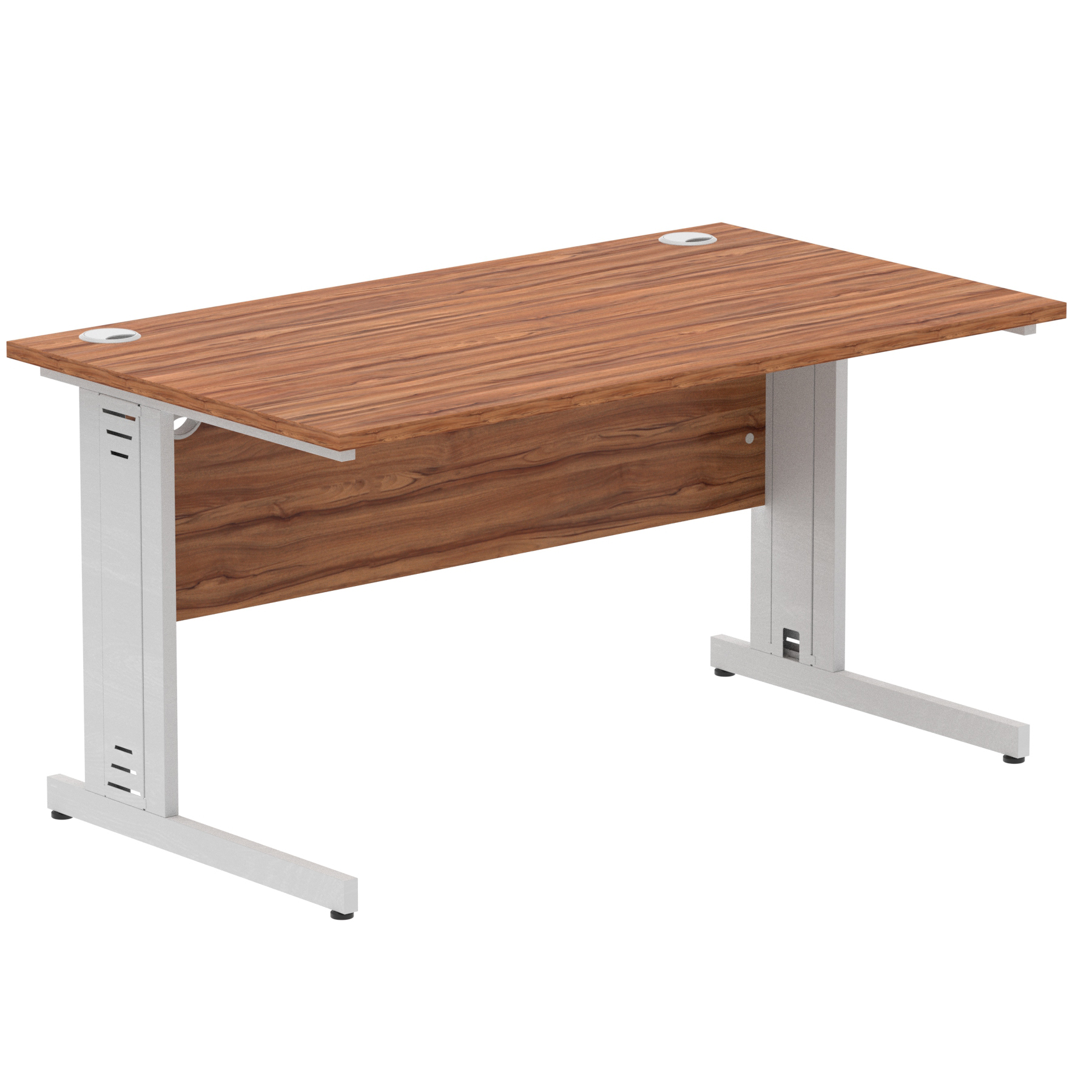 Walnut / Silver Frame