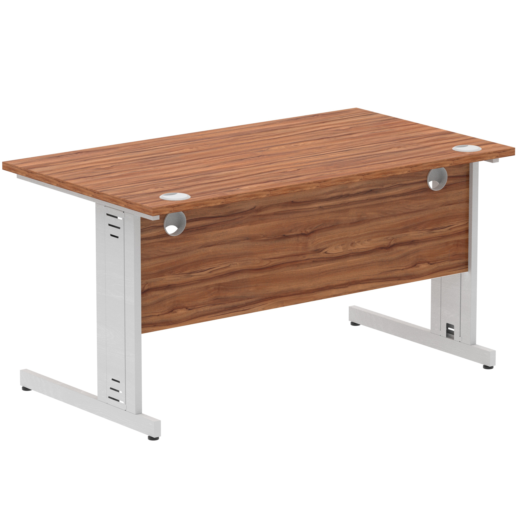 Walnut / Silver Frame
