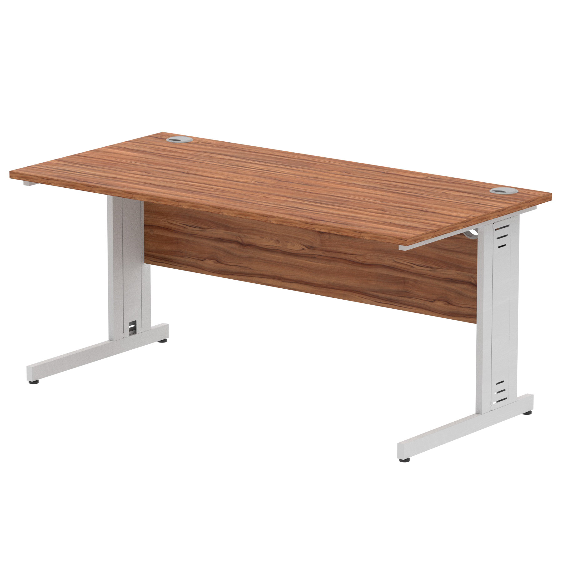 Walnut / Silver Frame