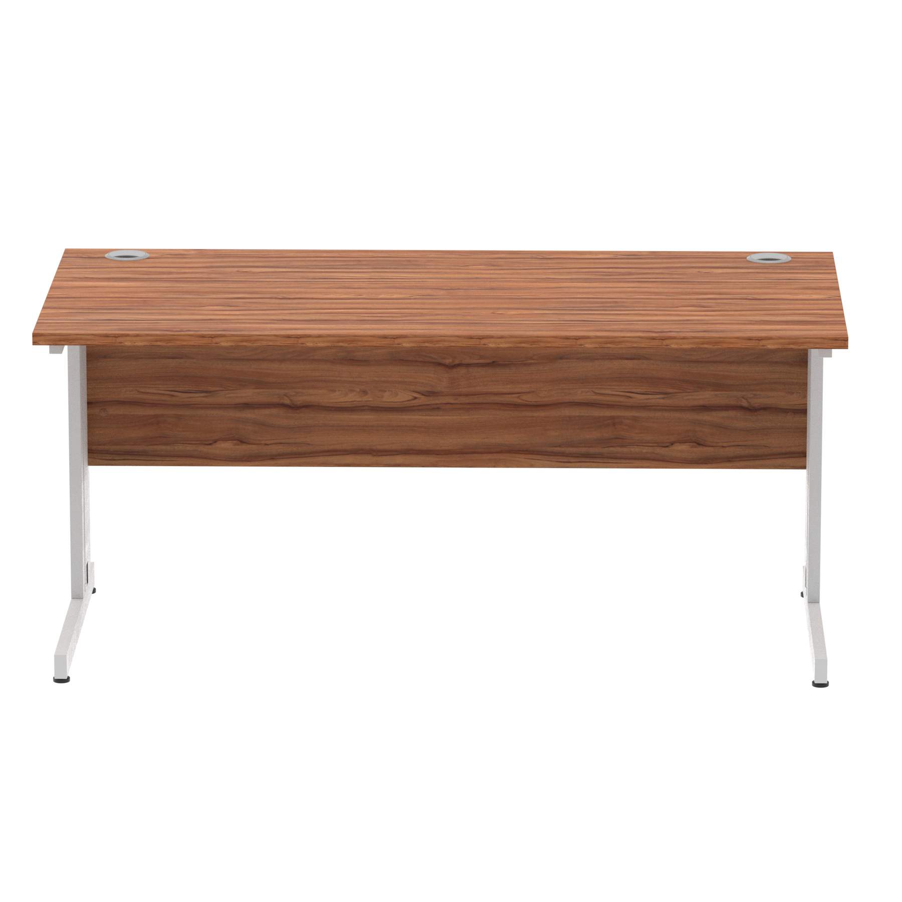 Walnut / Silver Frame