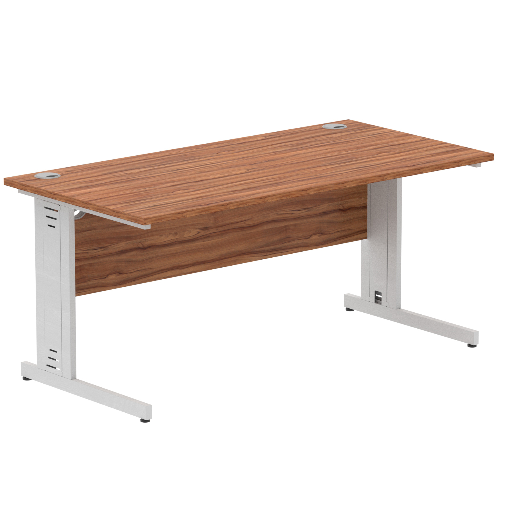Walnut / Silver Frame