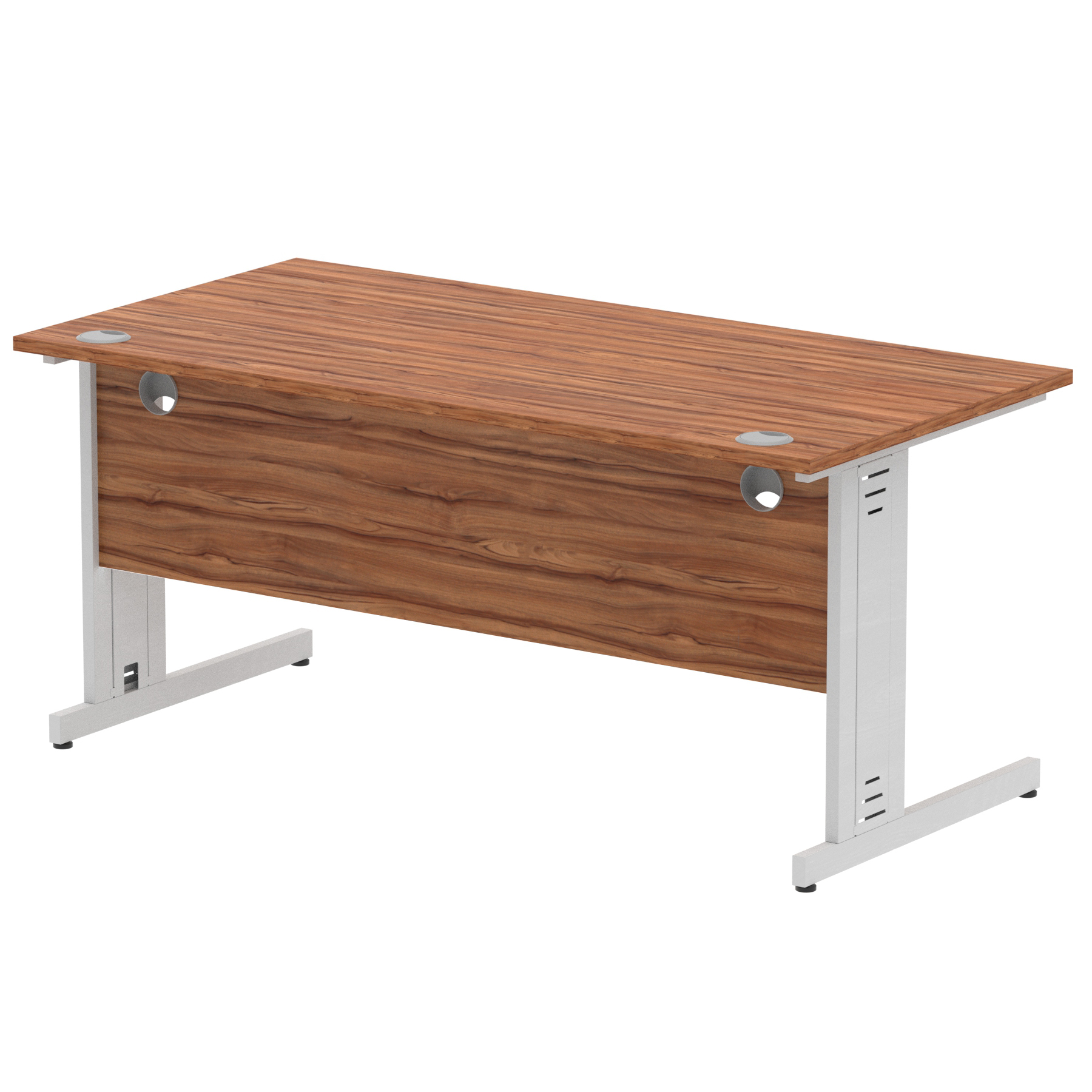 Walnut / Silver Frame