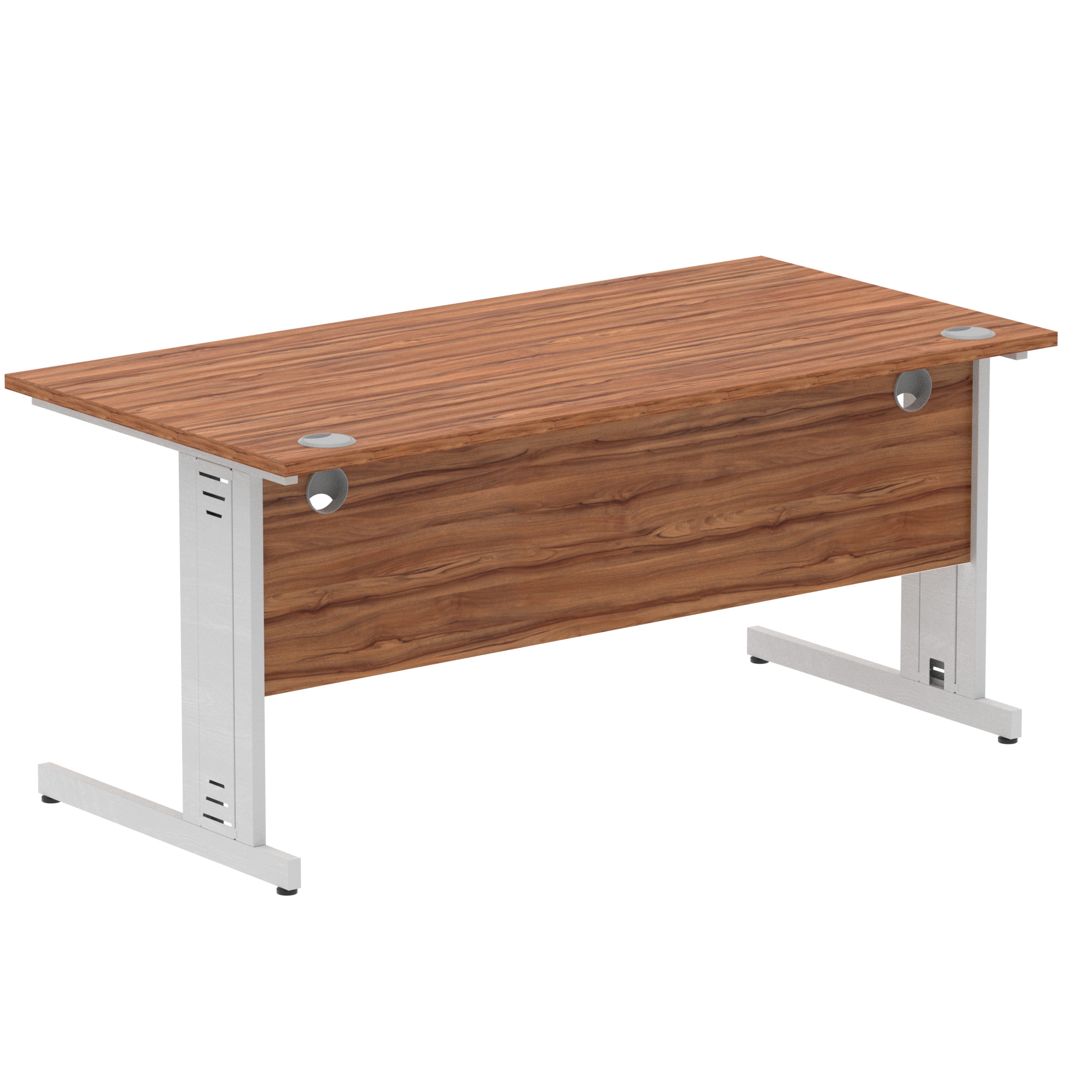 Walnut / Silver Frame