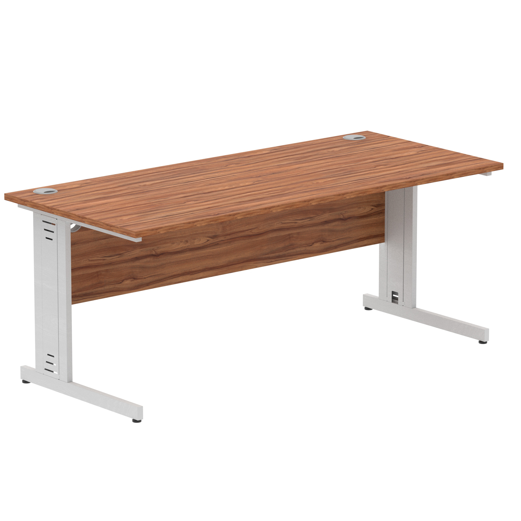 Walnut / Silver Frame