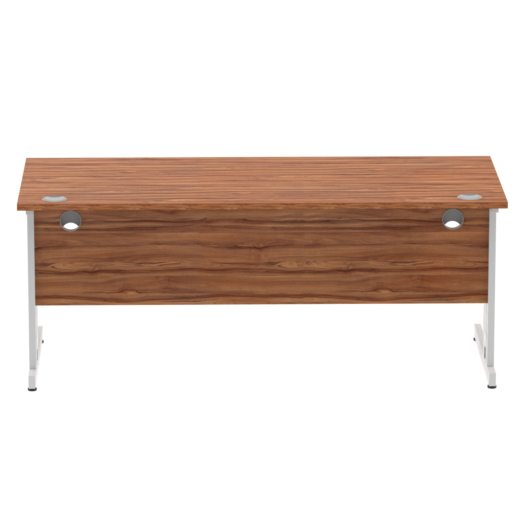 Walnut / Silver Frame