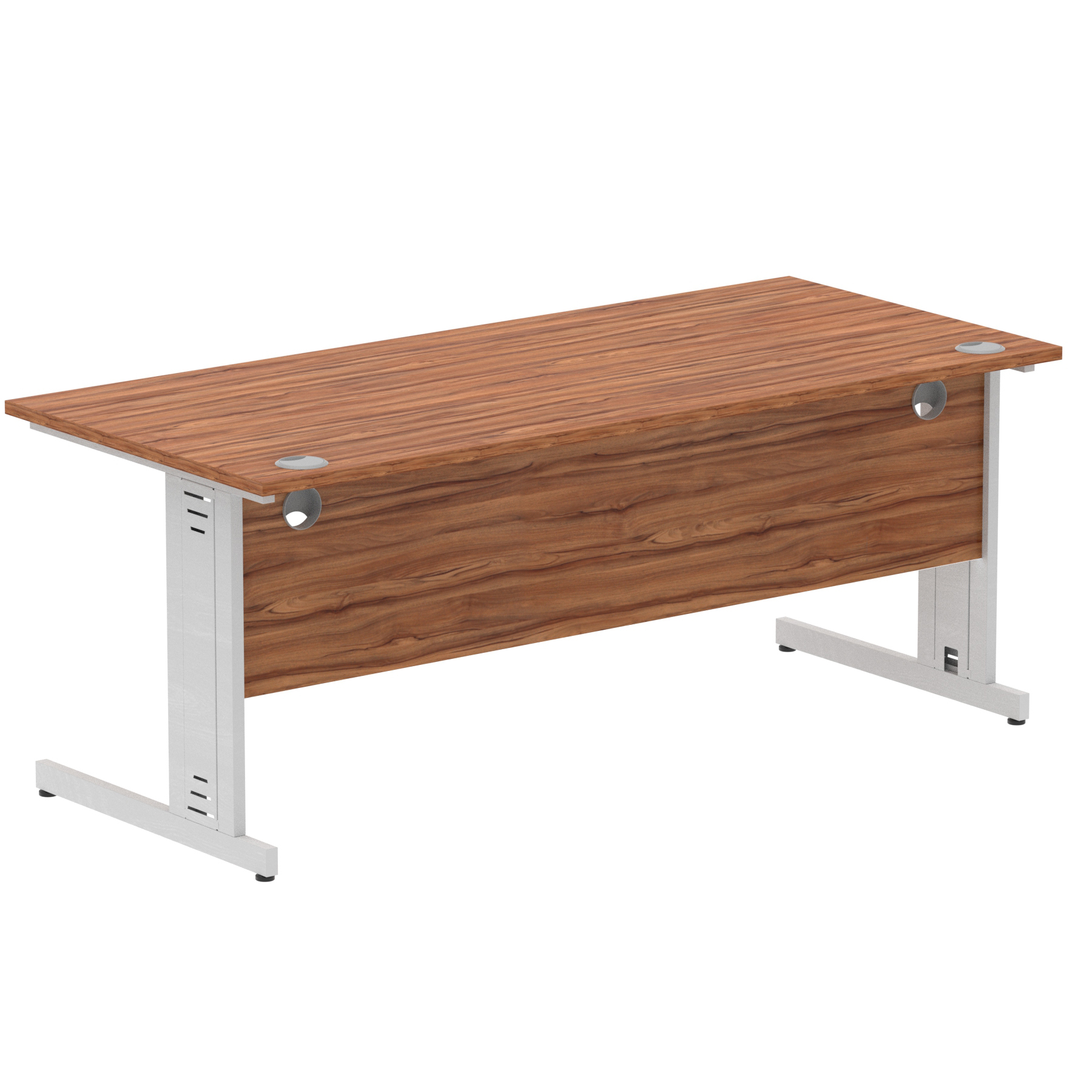 Walnut / Silver Frame