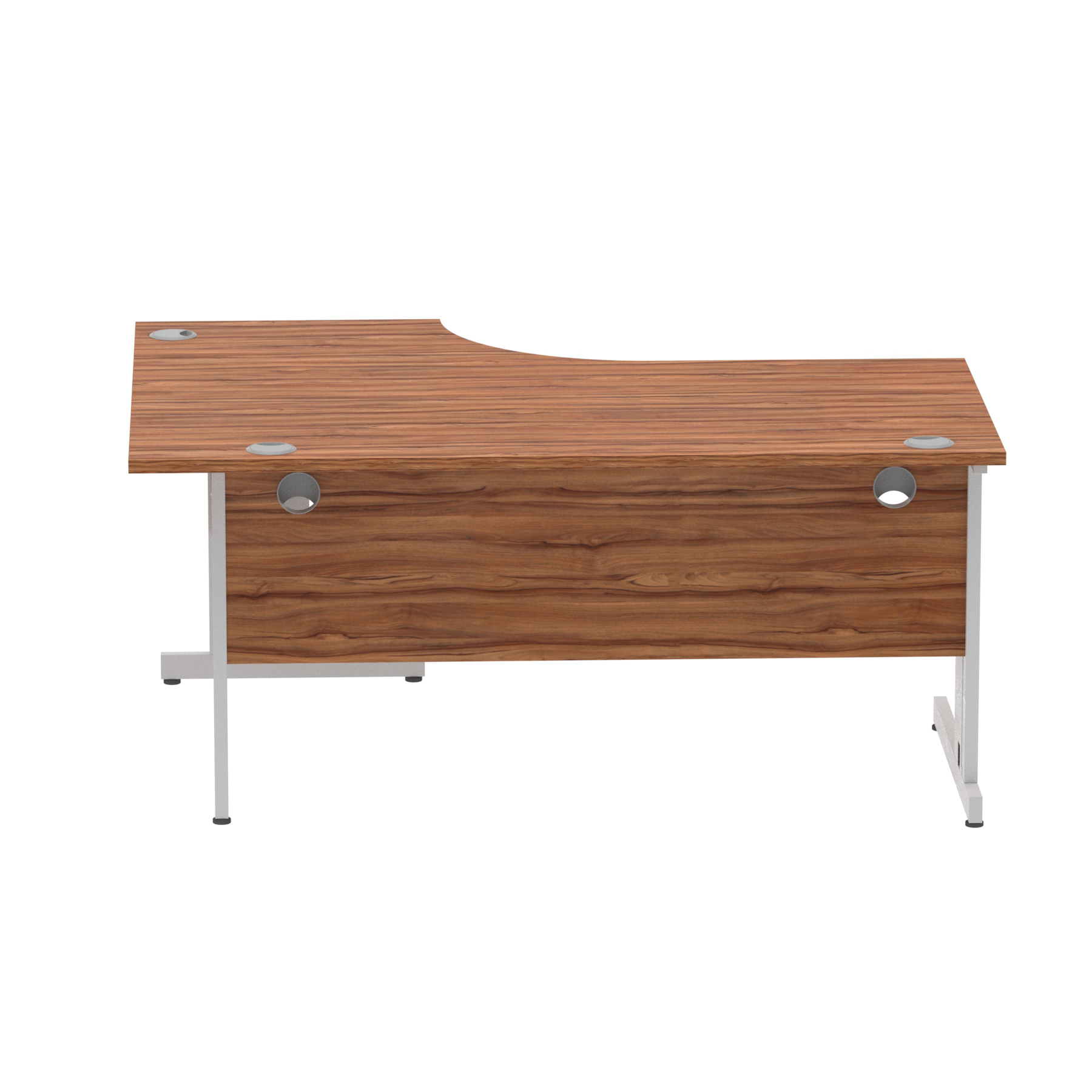 Walnut / Silver Frame