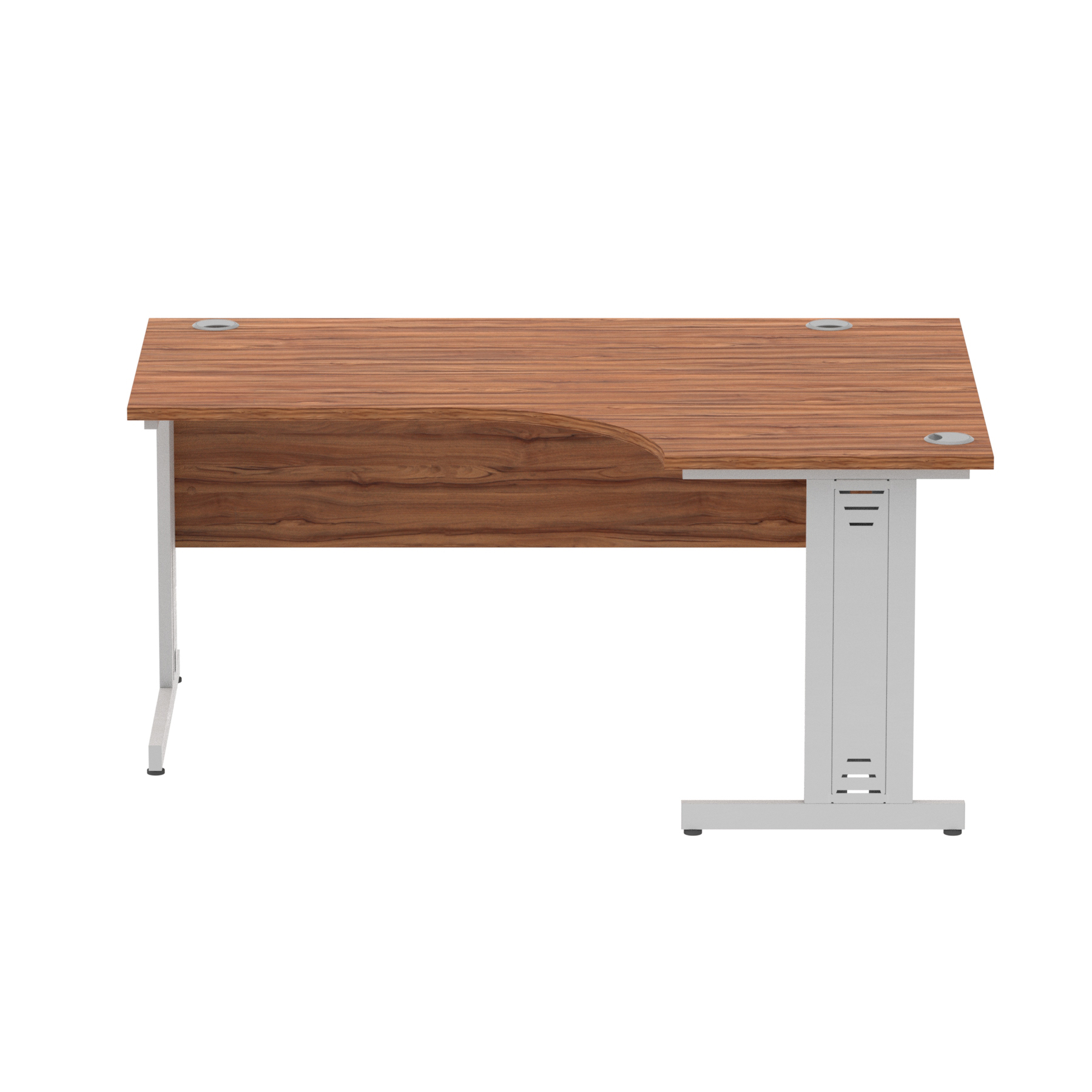 Walnut / Silver Frame