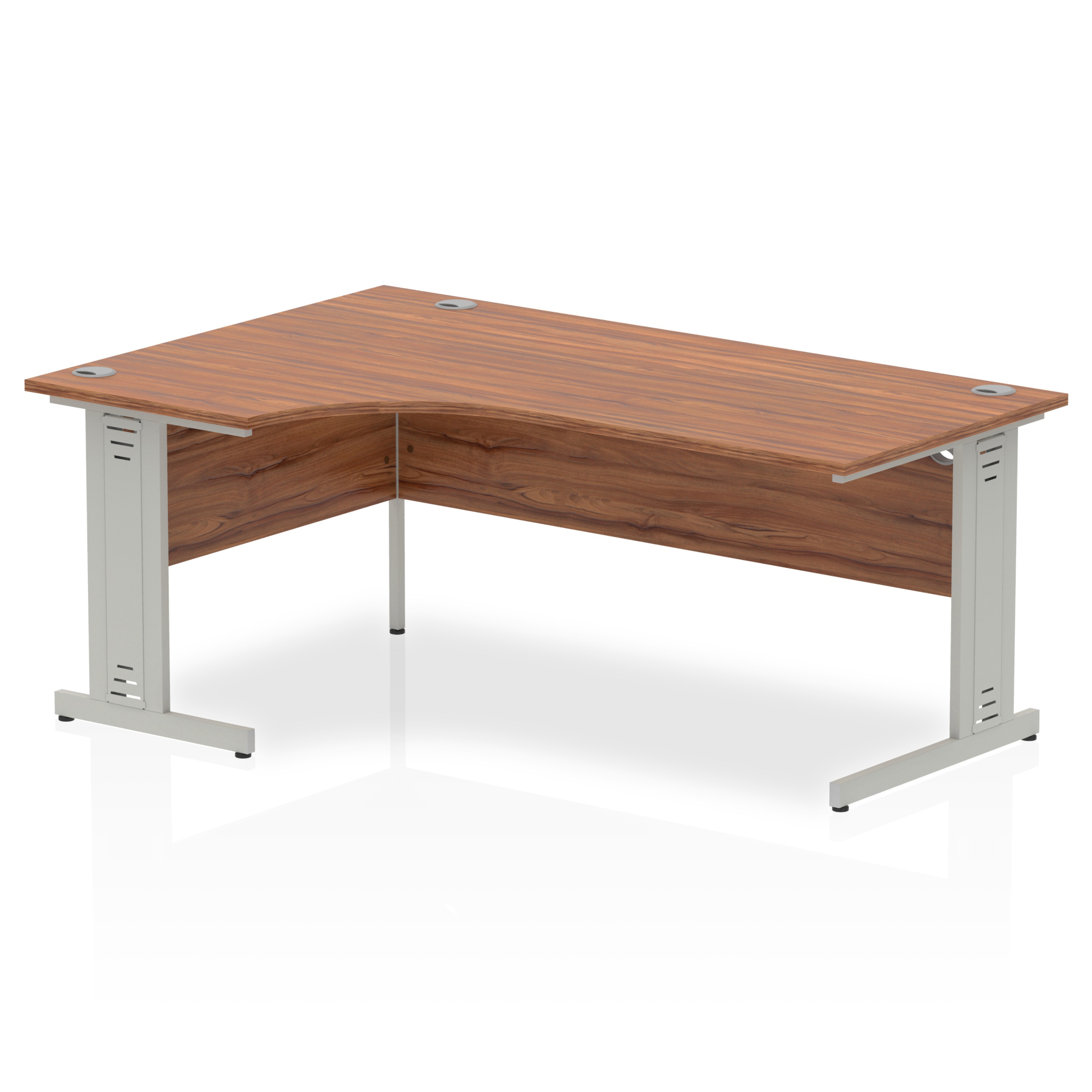 Walnut / Silver Frame