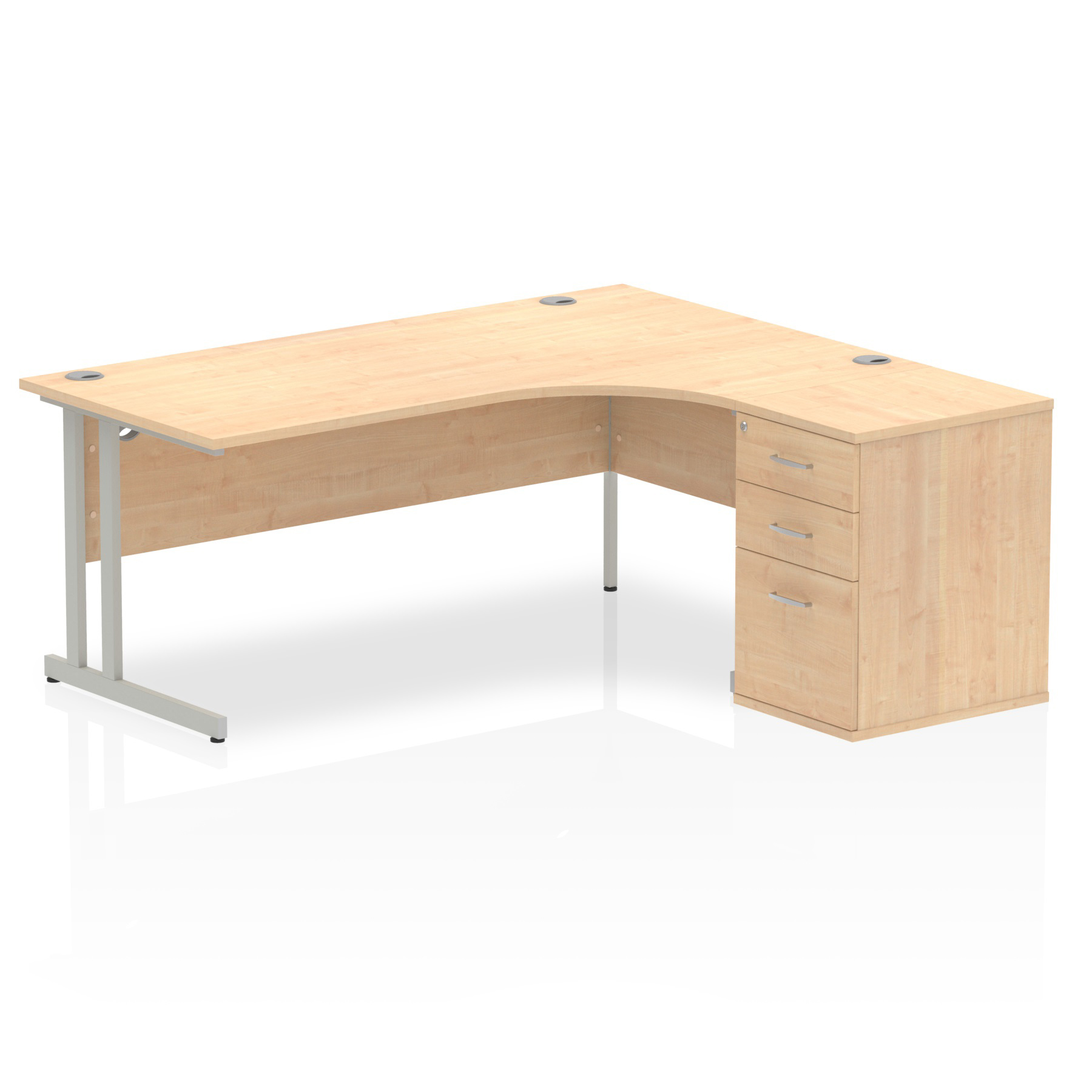 Maple / Silver Frame