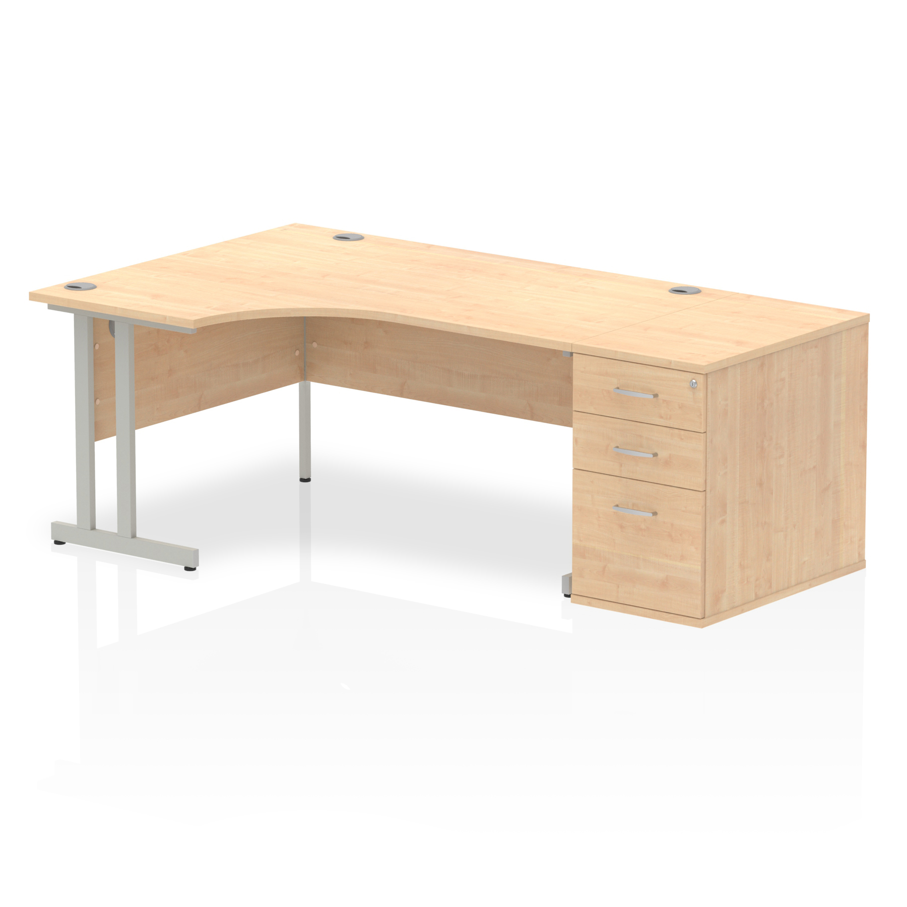 Maple / Silver Frame