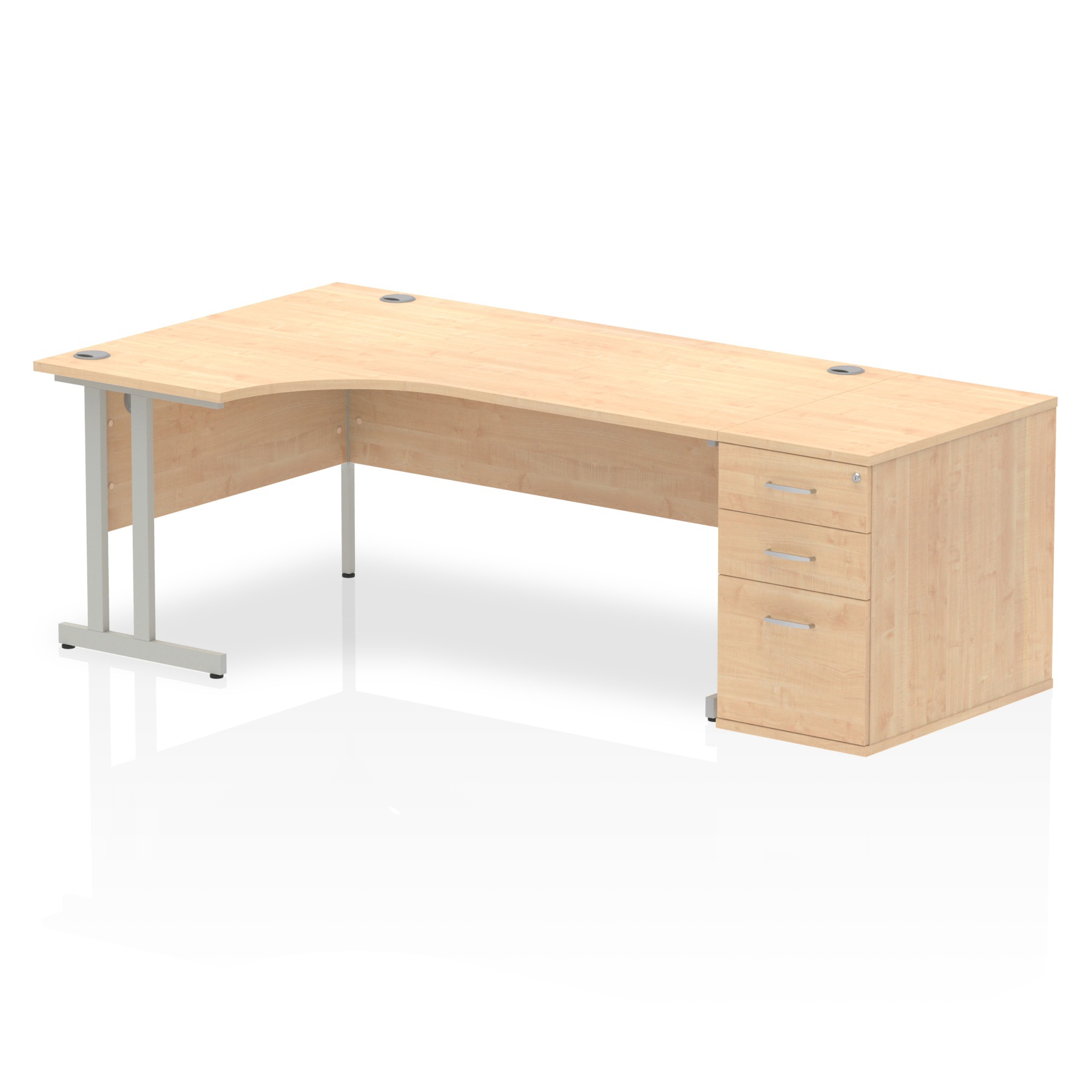 Maple / Silver Frame