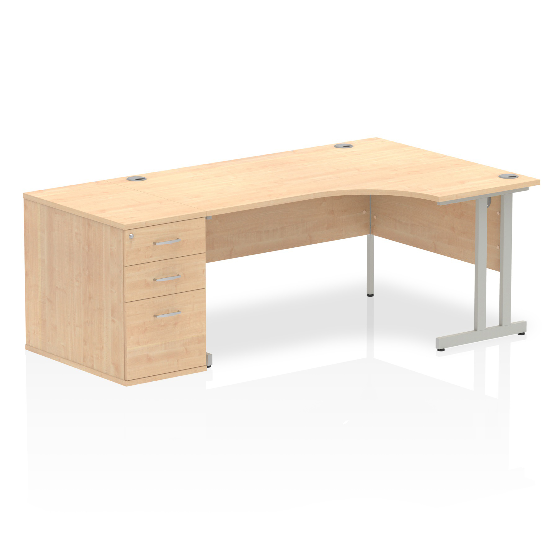 Maple / Silver Frame