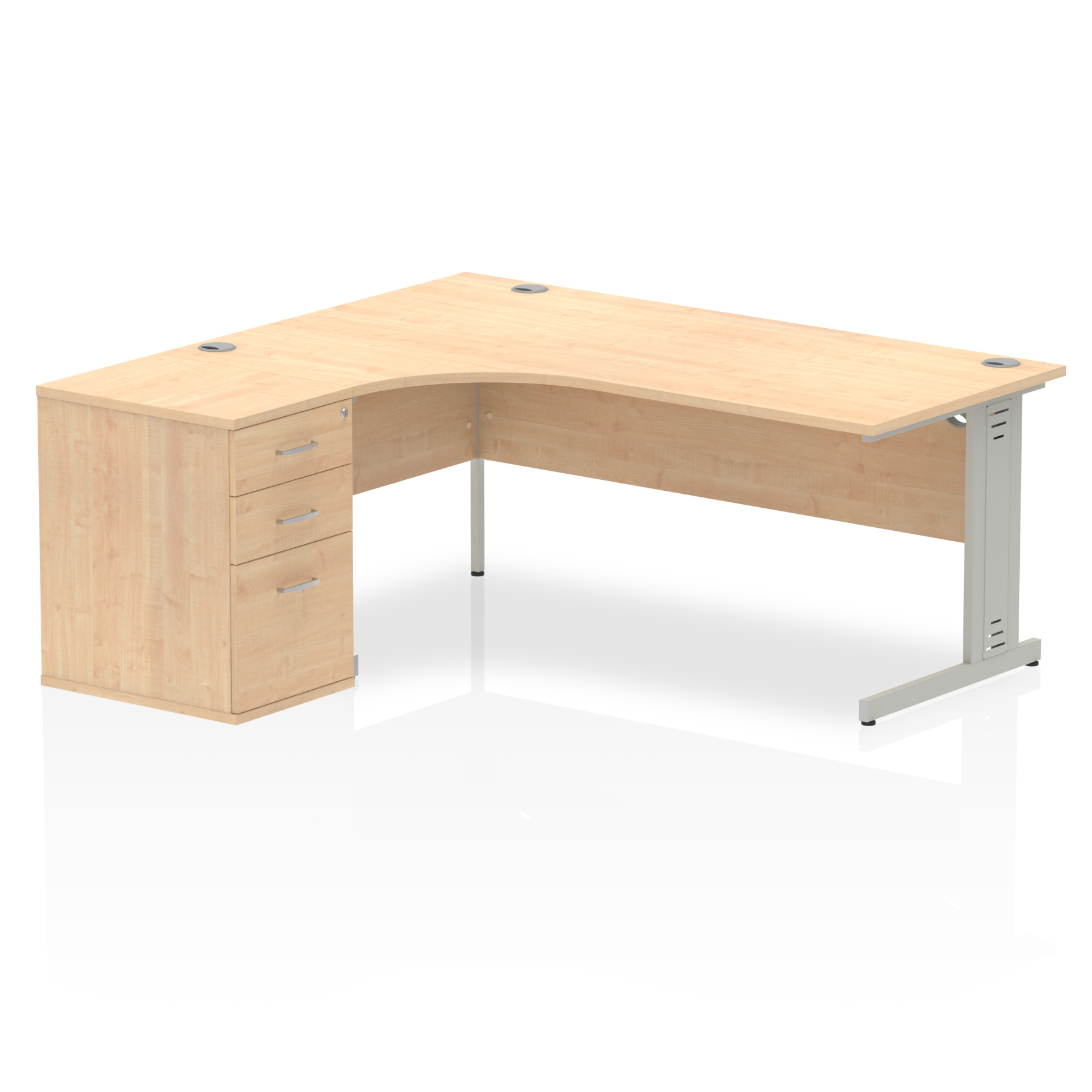 Maple / Silver Frame