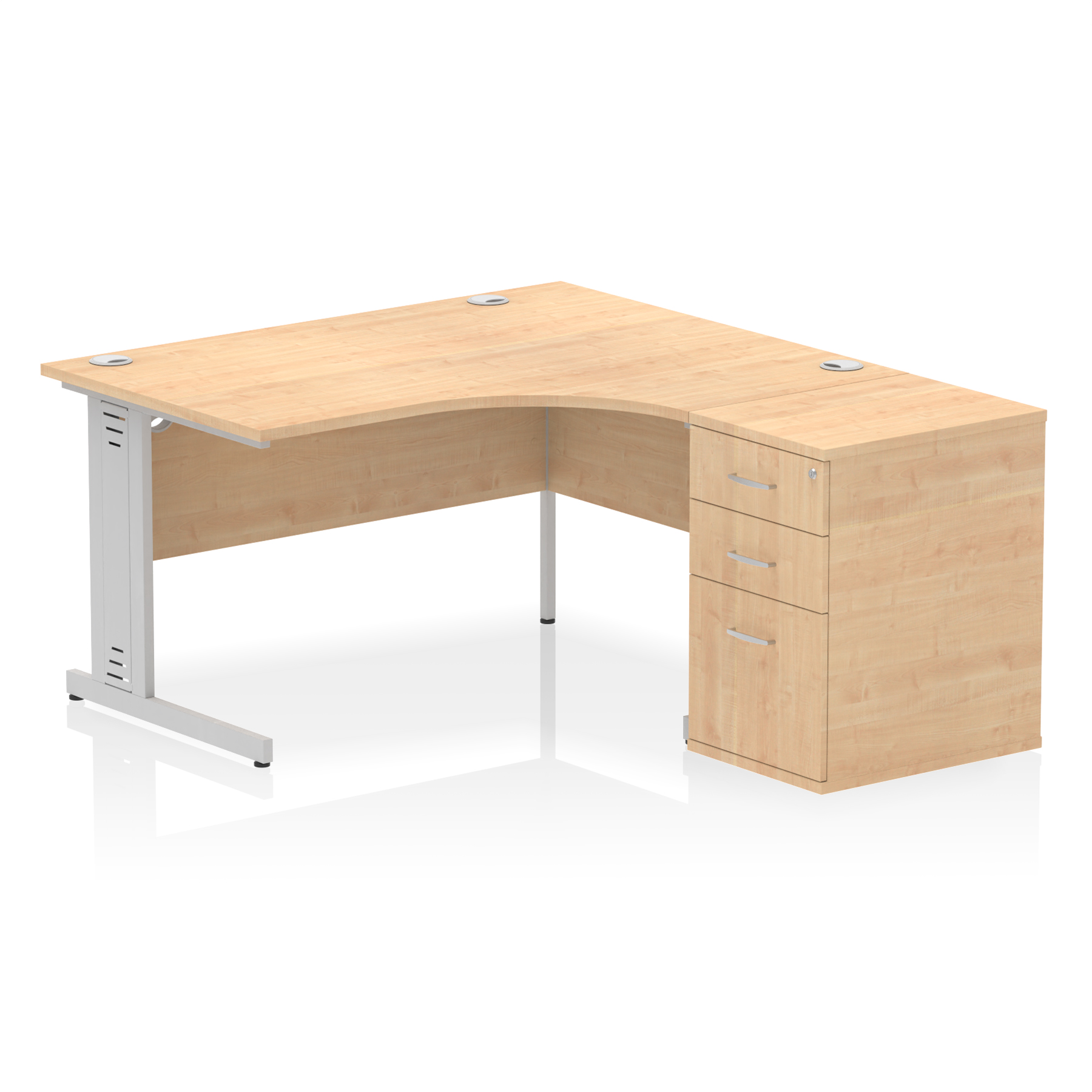 Maple / Silver Frame