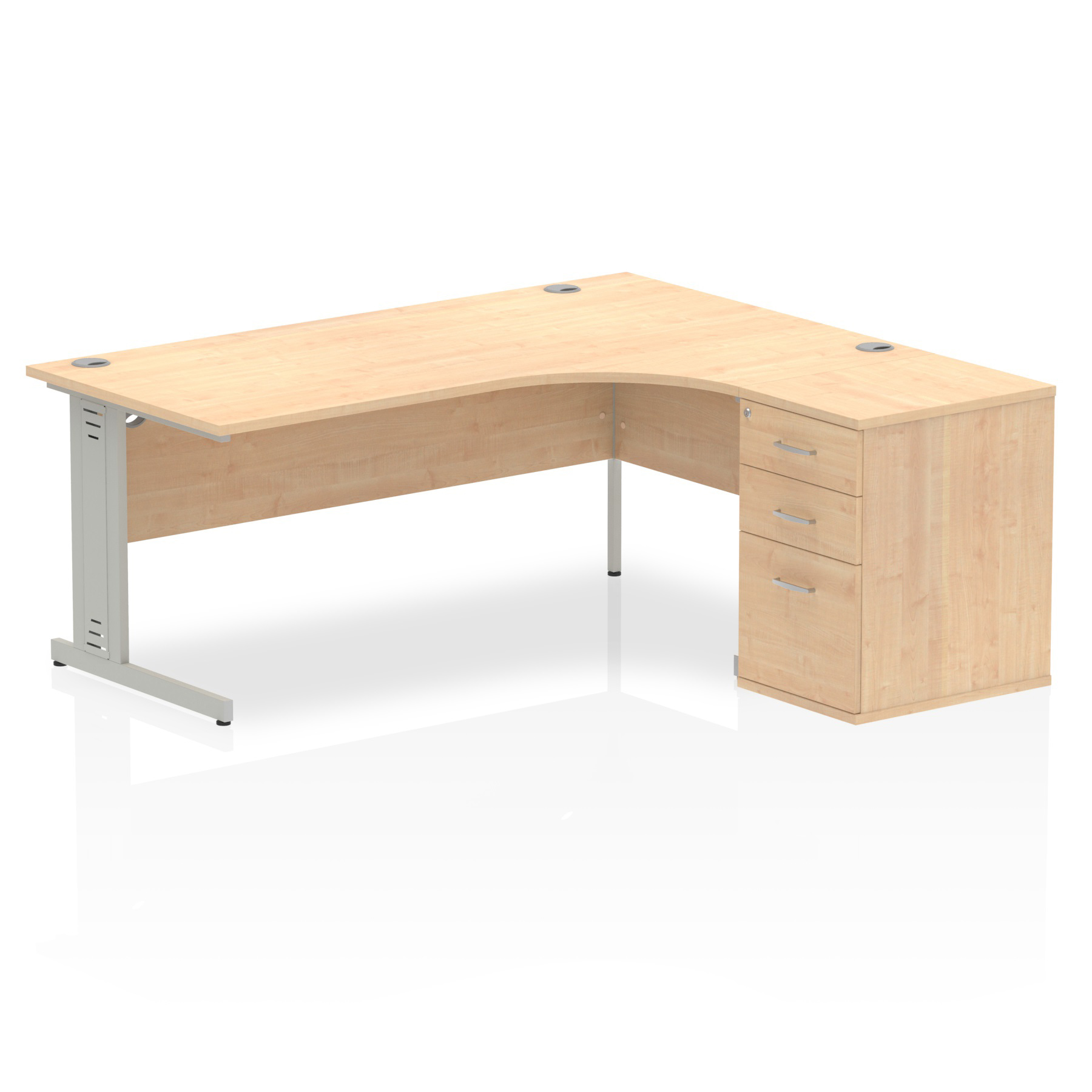 Maple / Silver Frame