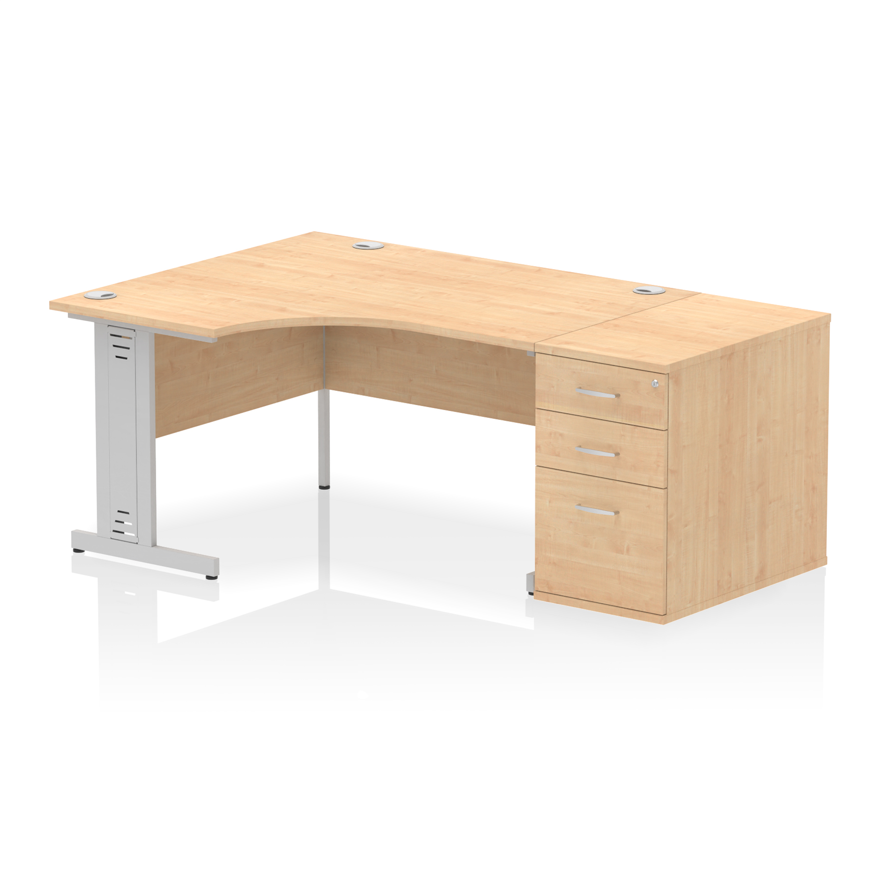 Maple / Silver Frame