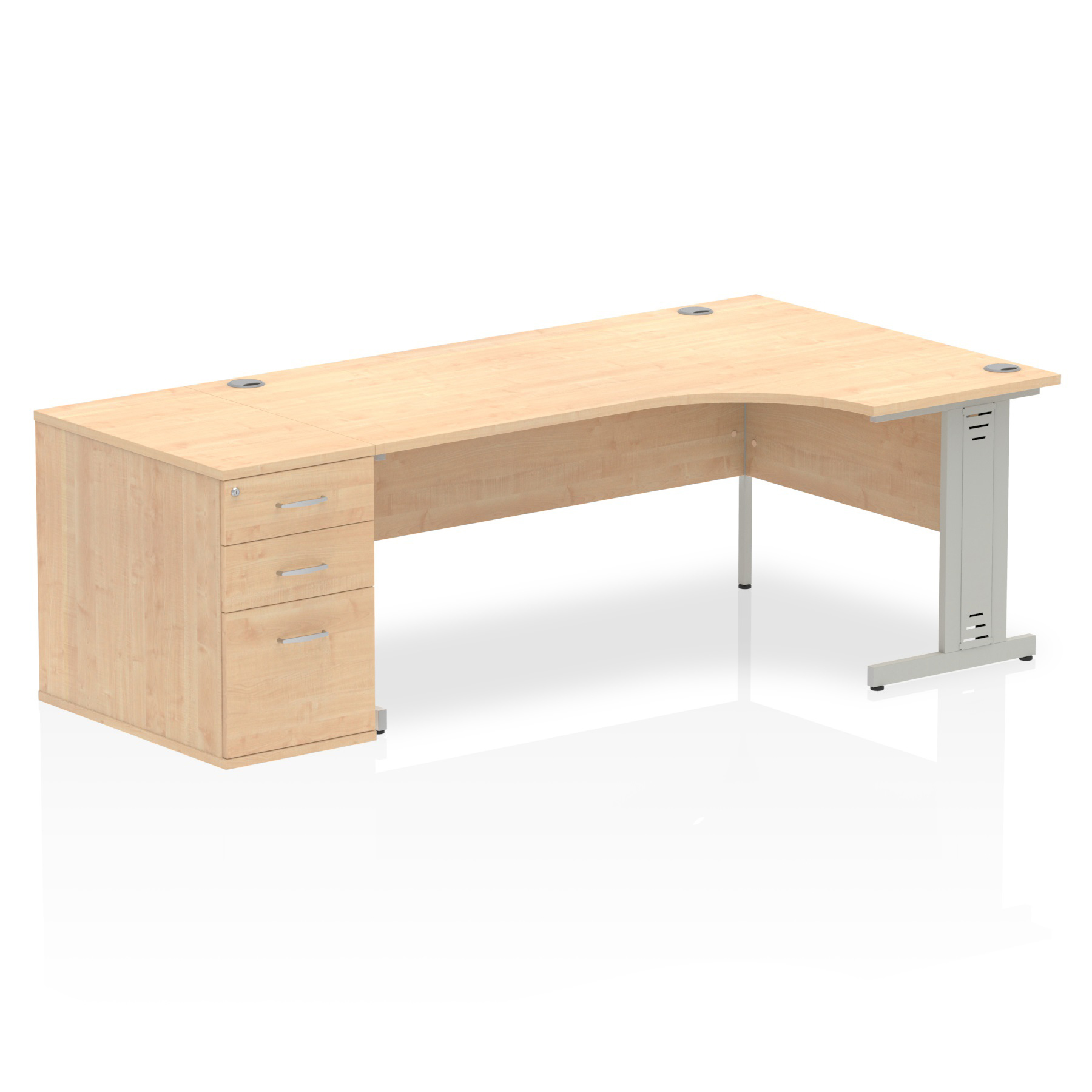 Maple / Silver Frame