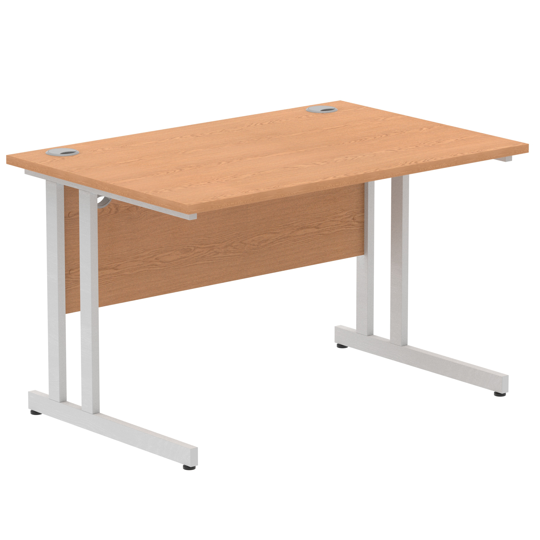 Oak / Silver Frame