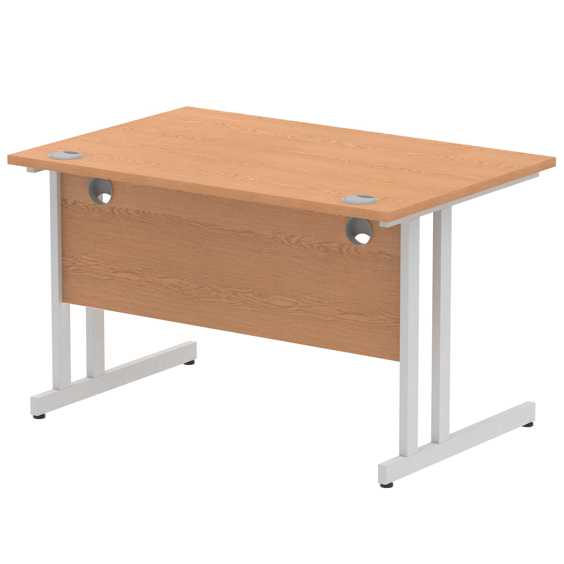 Oak / Silver Frame