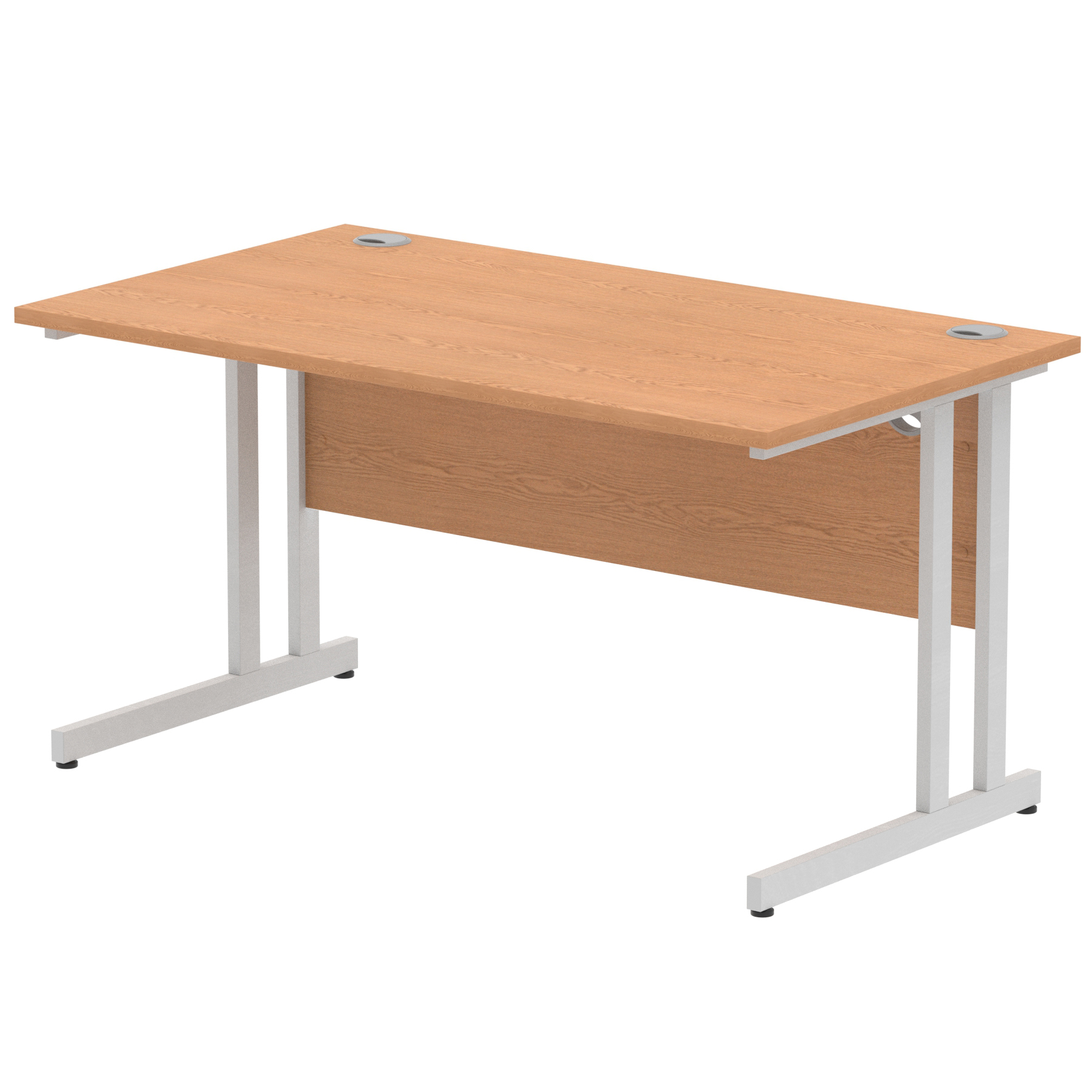 Oak / Silver Frame