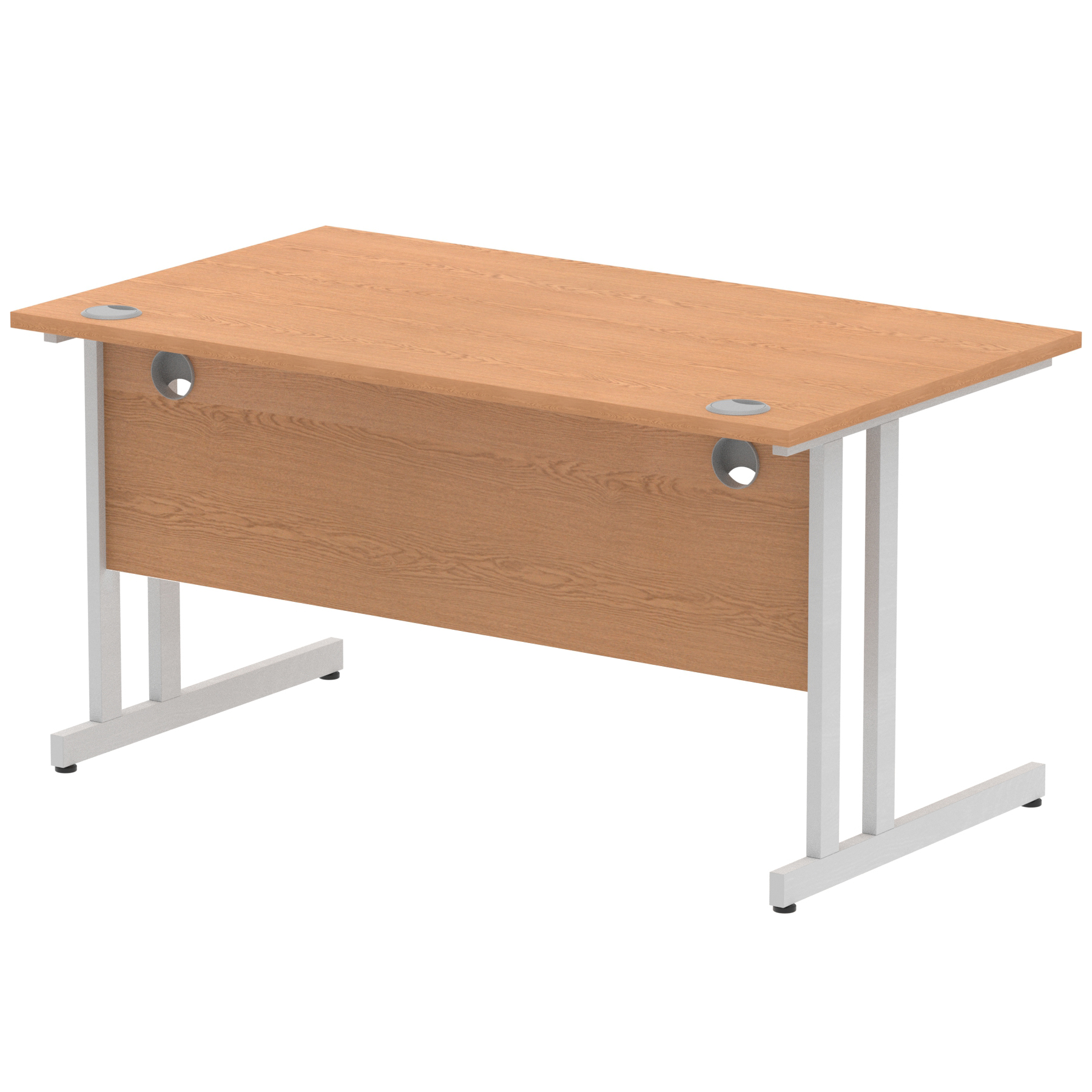 Oak / Silver Frame