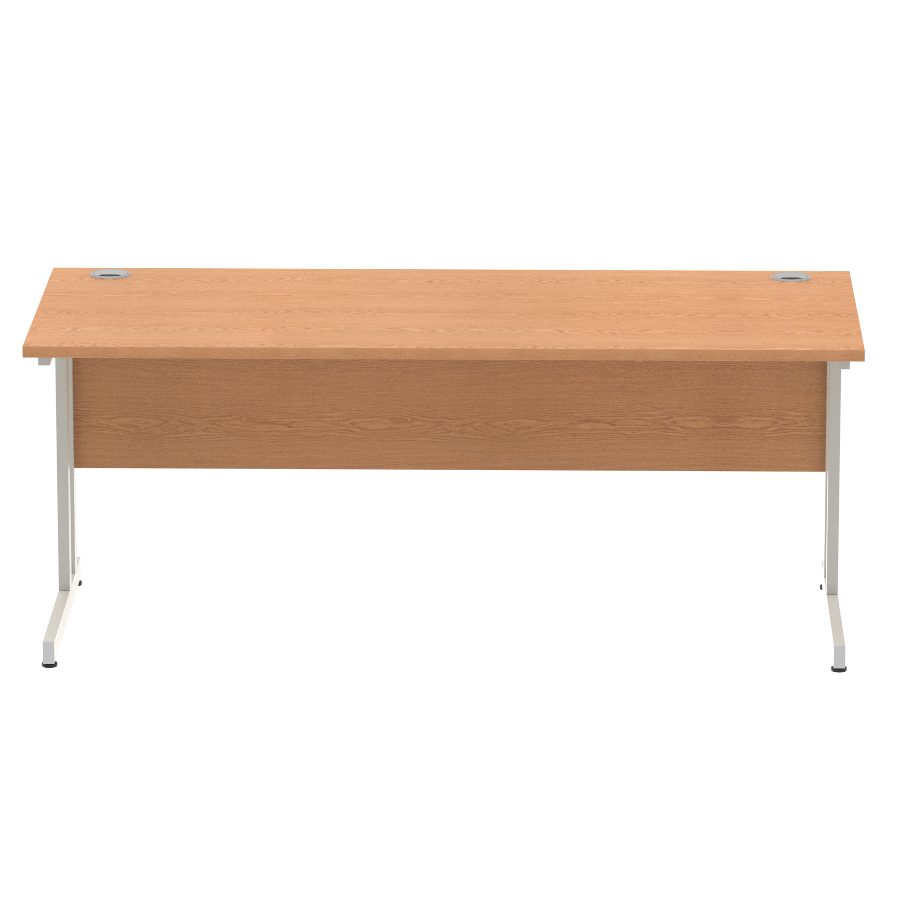 Oak / Silver Frame