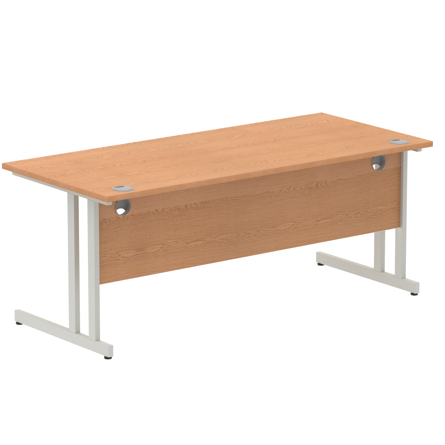Oak / Silver Frame