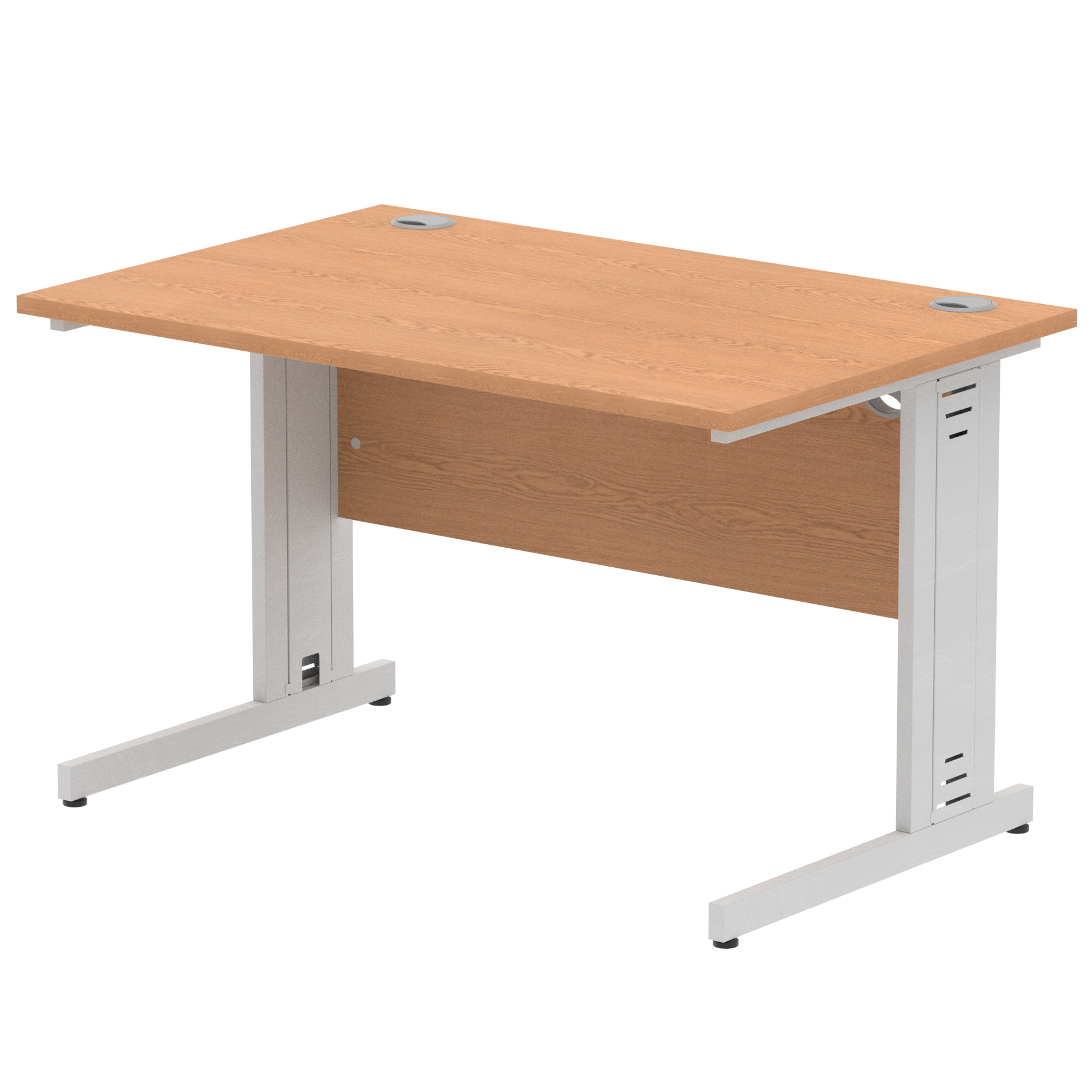 Oak / Silver Frame